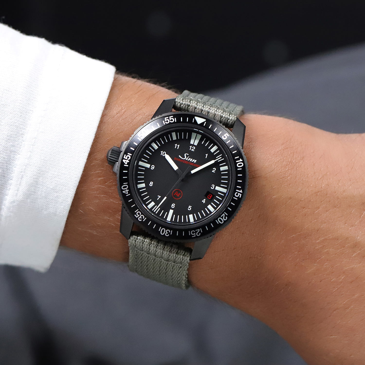 Sinn EZM 3 S – Silikonband Schwarz Produktbild main 6