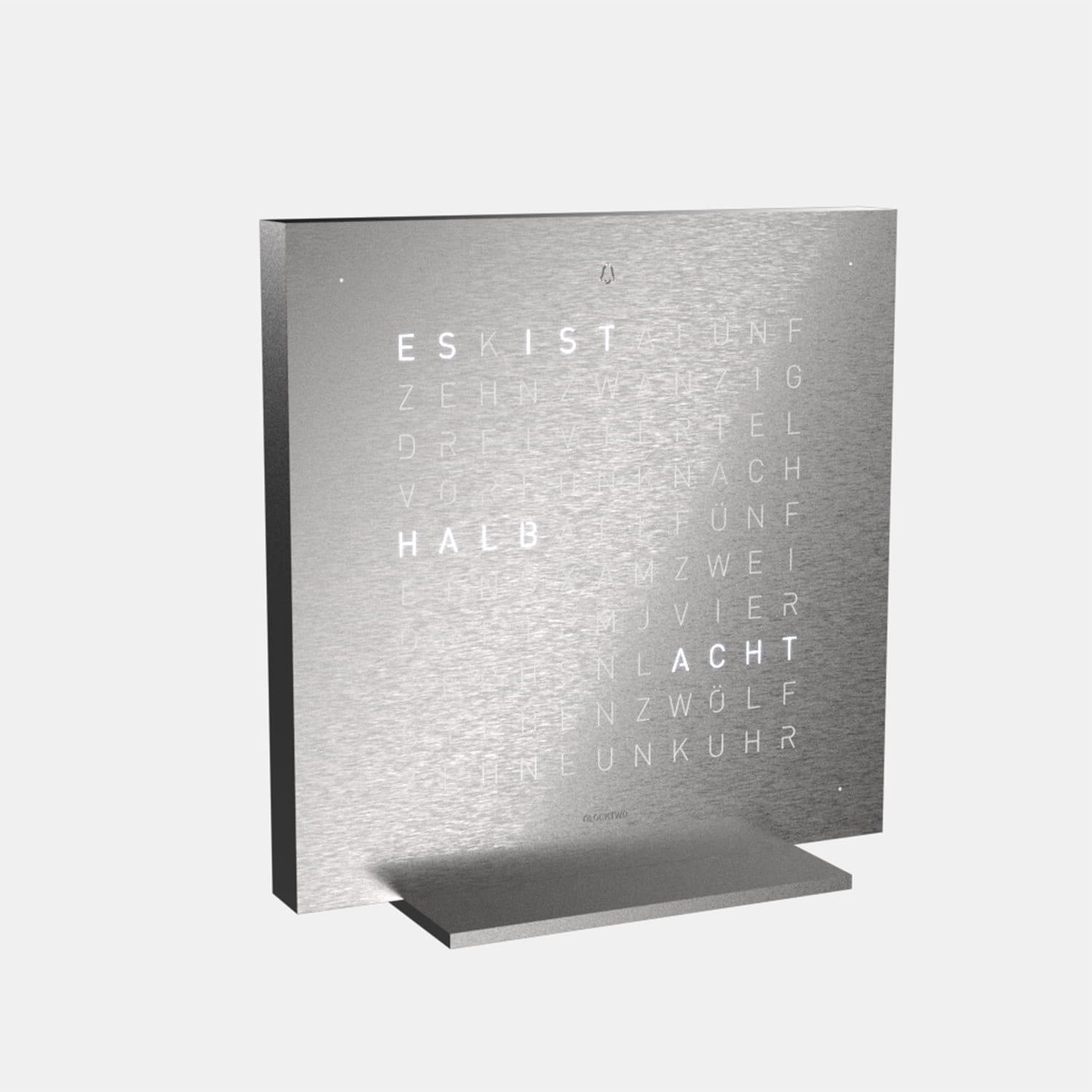 QLOCKTWO EARTH 13.5 Full Metal Produktbild main 1