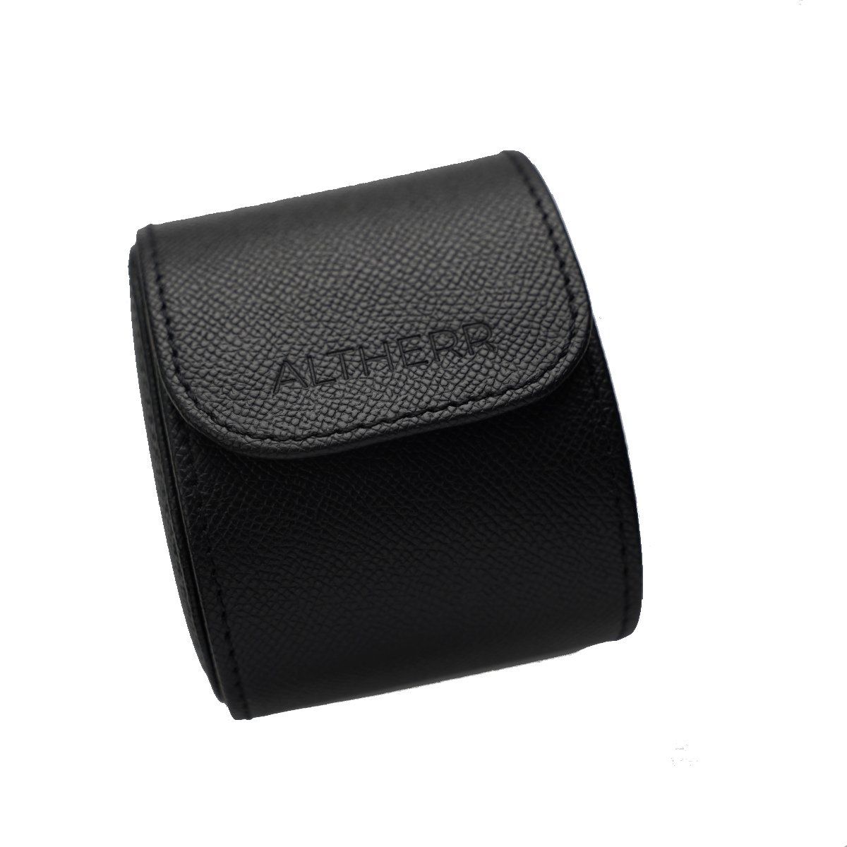 ALTHERR Uhrenrolle Saffiano-Leder Schwarz für 1 Uhr ALTHERR Uhrenrolle Saffiano-Leder Schwarz für 1 Uhr