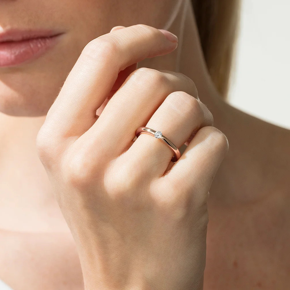 NIESSING SPANNRING® Antares 0,12 ct. – Ringweite 54 Produktbild main 2