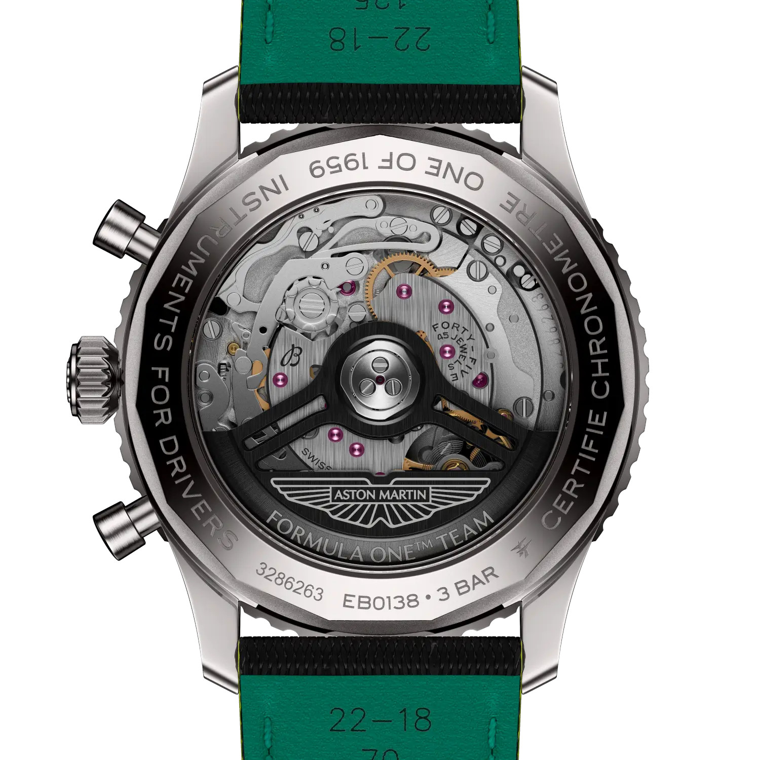 Breitling Navitimer B01 Chronograph 43 Aston Martin Aramco Formula ONE™ team Produktbild main 1