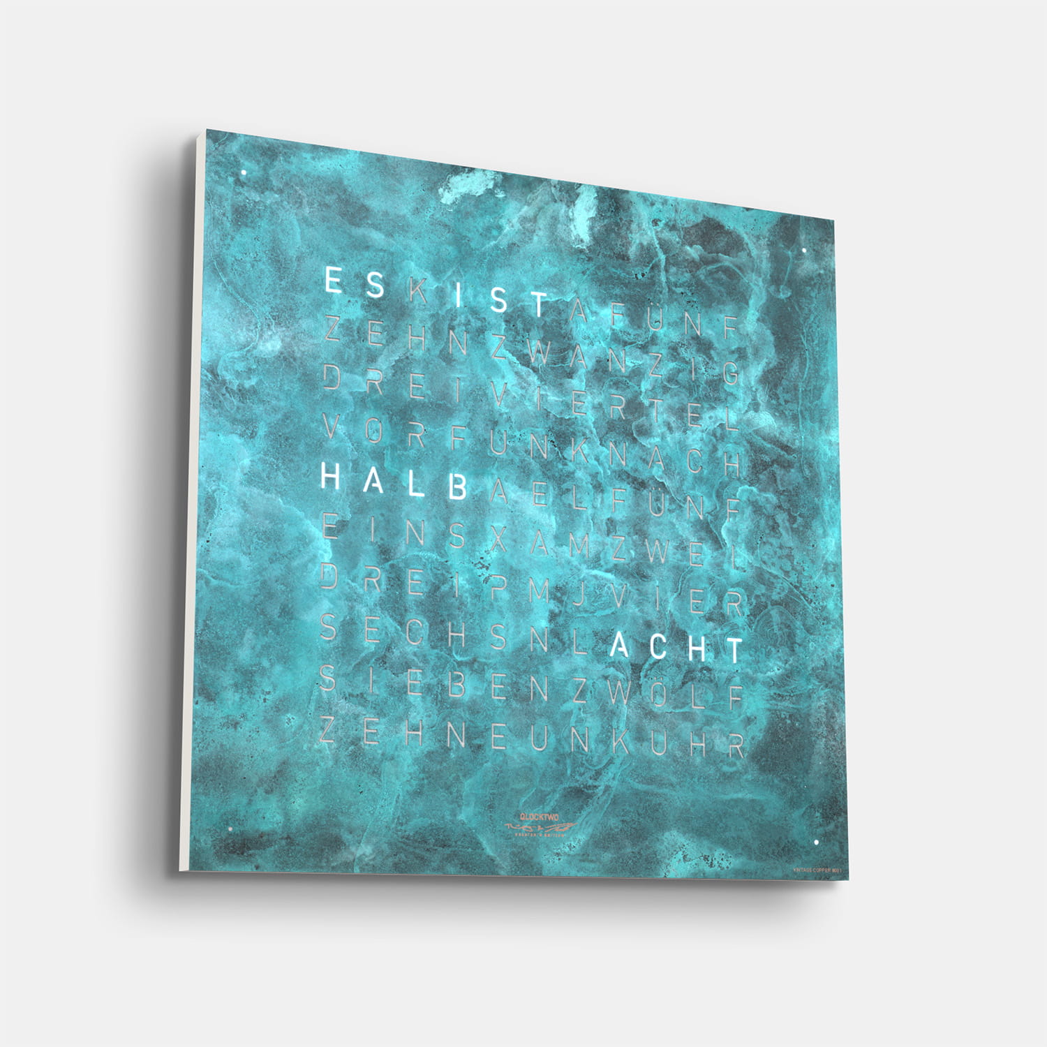 QLOCKTWO EARTH 45 Creator's Edition Vintage Cooper – Weißer Korpus Produktbild main 2