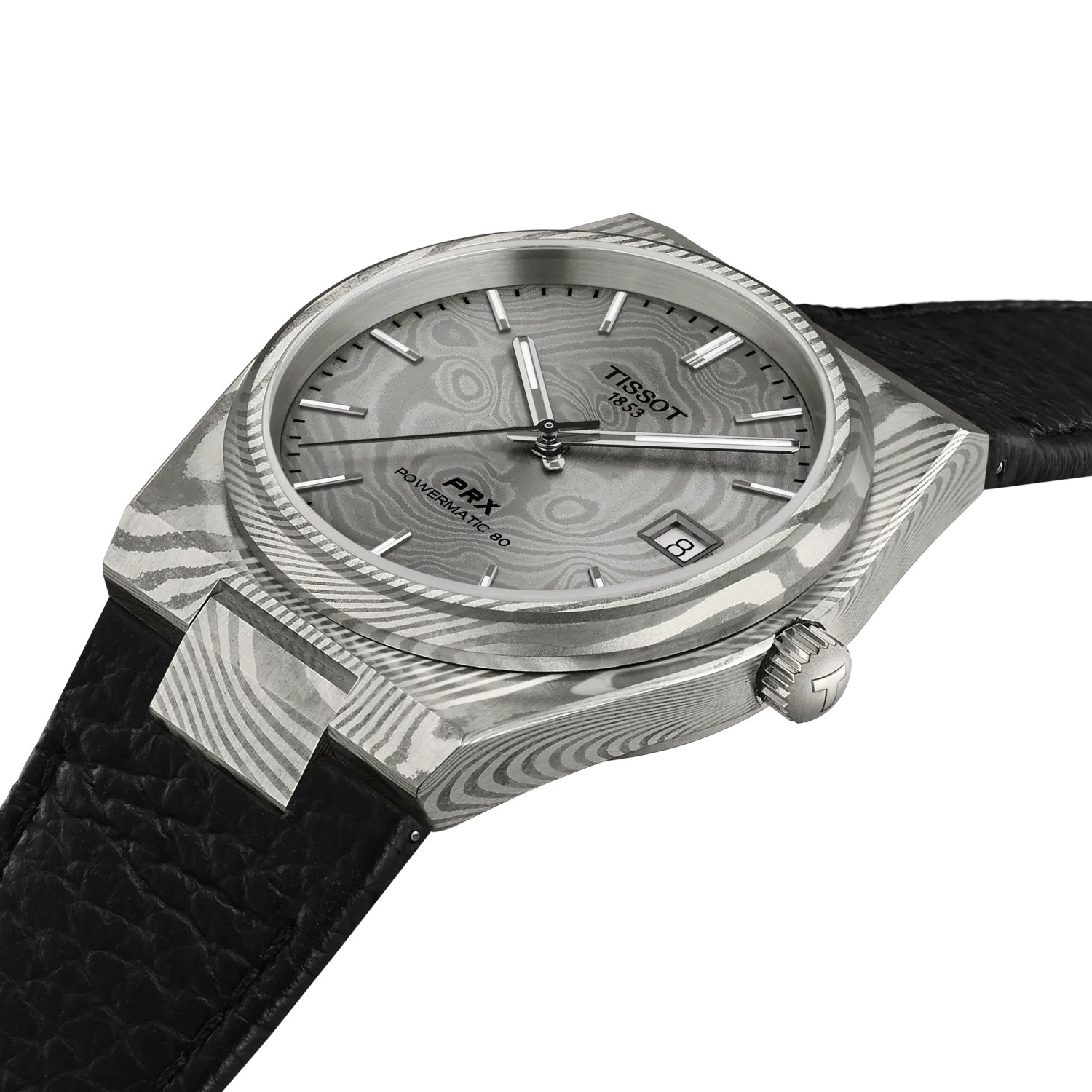 Tissot PRX Damaszenerstahl Powermatic 80 38 mm Produktbild main 3
