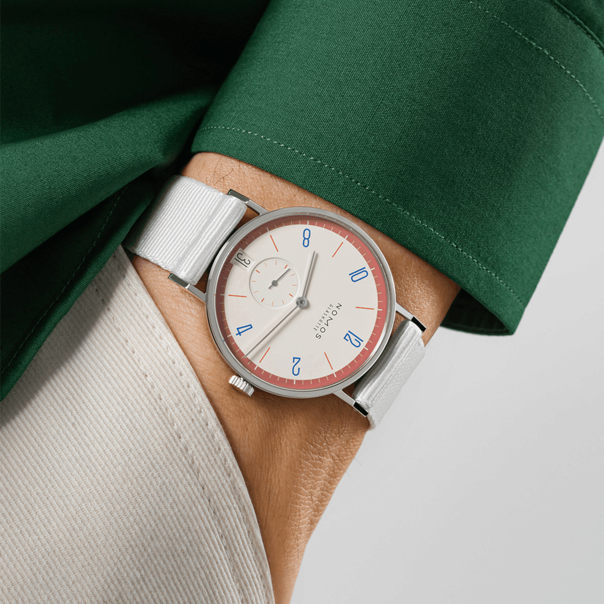 NOMOS Glashütte Tangente 38 Datum Love Produktbild main 1