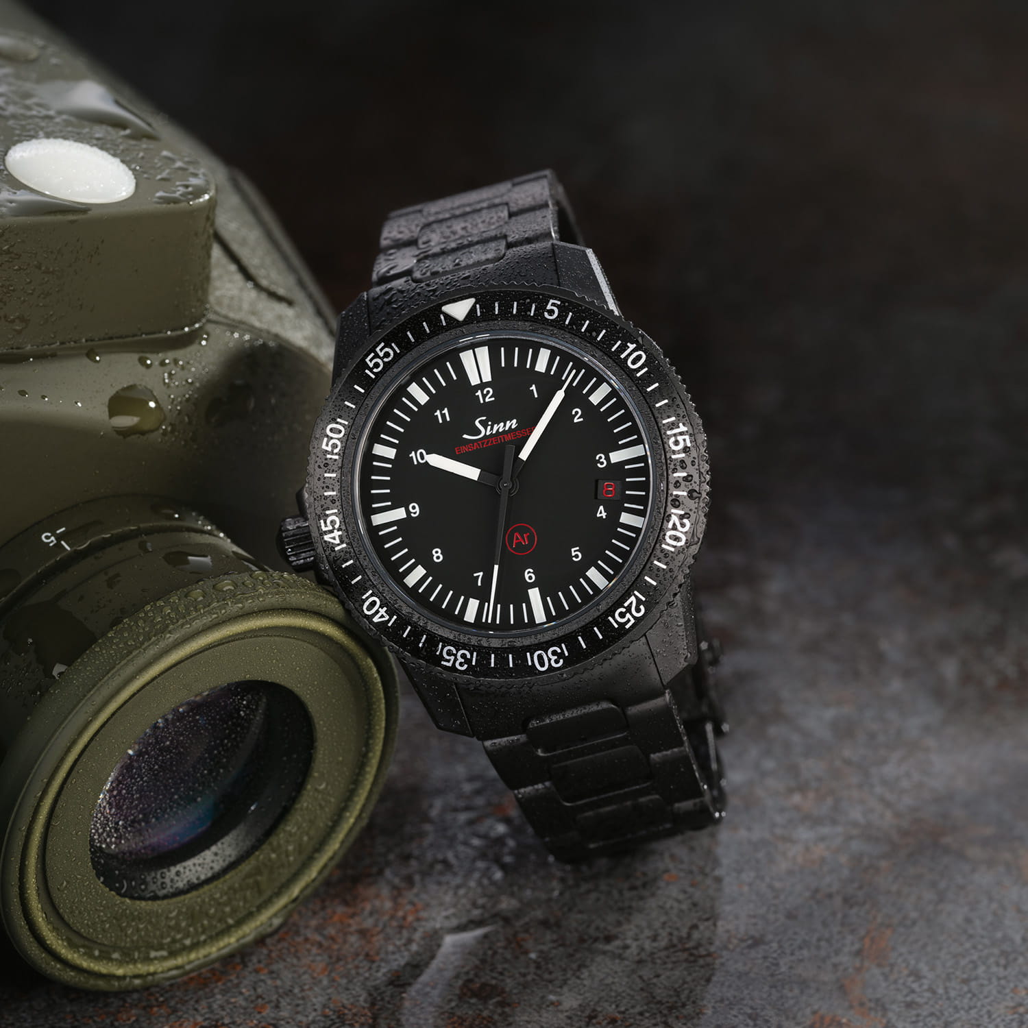 Sinn EZM 3 S – Silikonband Schwarz Produktbild main 5