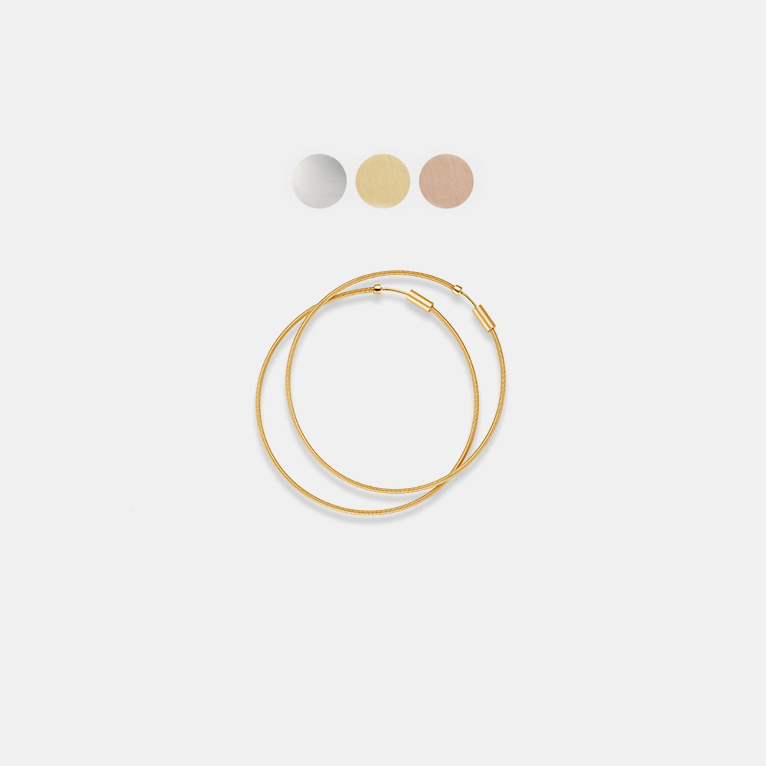 NIESSING Colette Creolen – Platin 30 mm Produktbild main 0