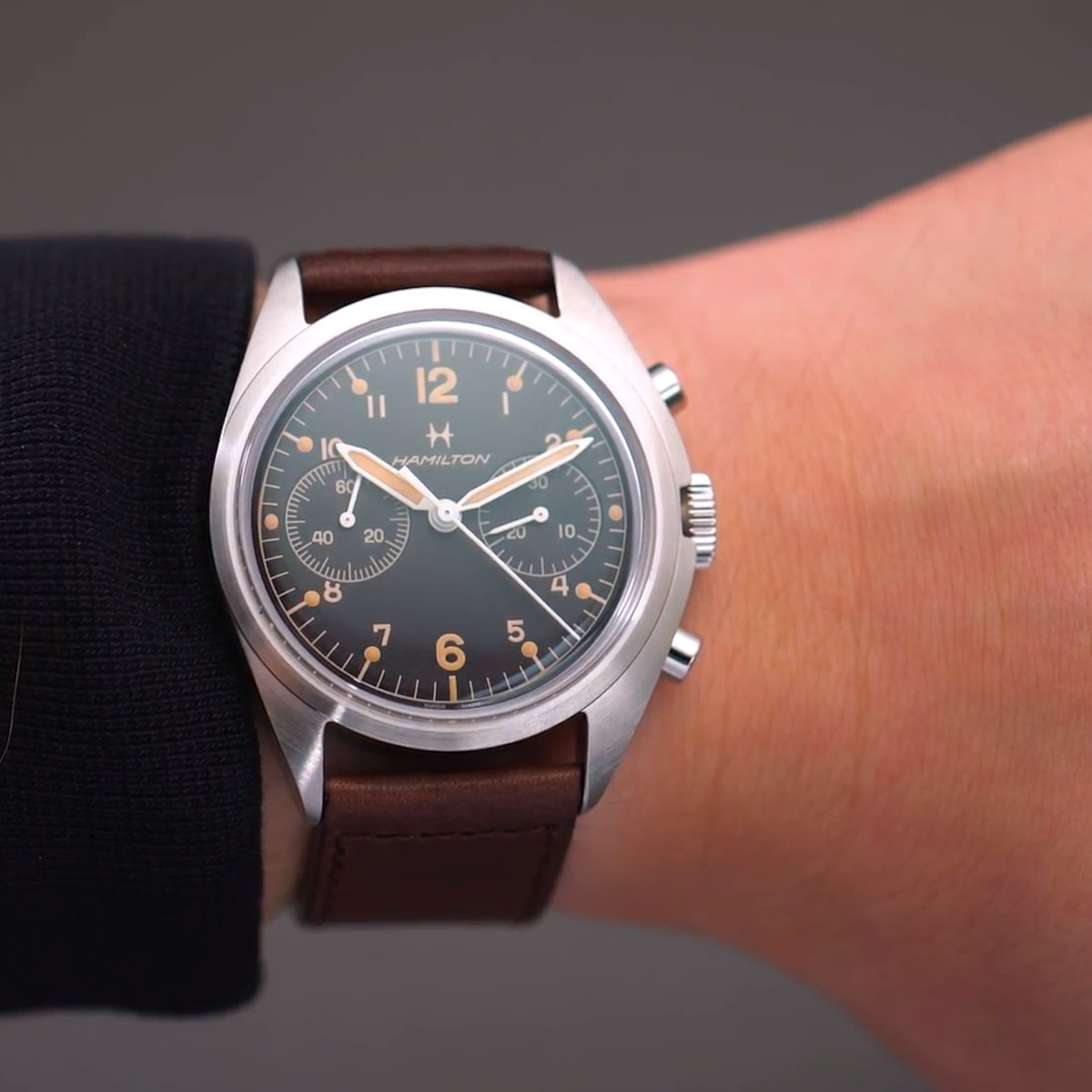 Hamilton Khaki Aviation Pioneer Mechanical Chrono Produktbild main 1