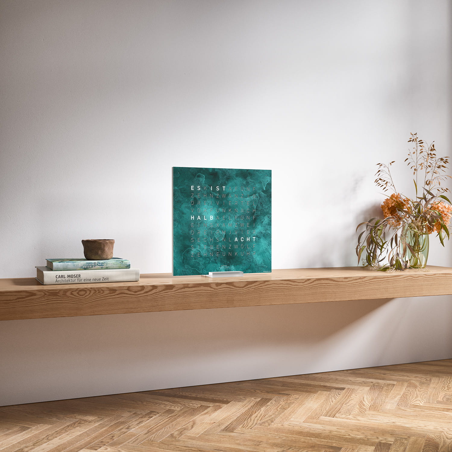 QLOCKTWO EARTH 45 Creator's Edition Vintage Cooper – Weißer Korpus Produktbild main 3