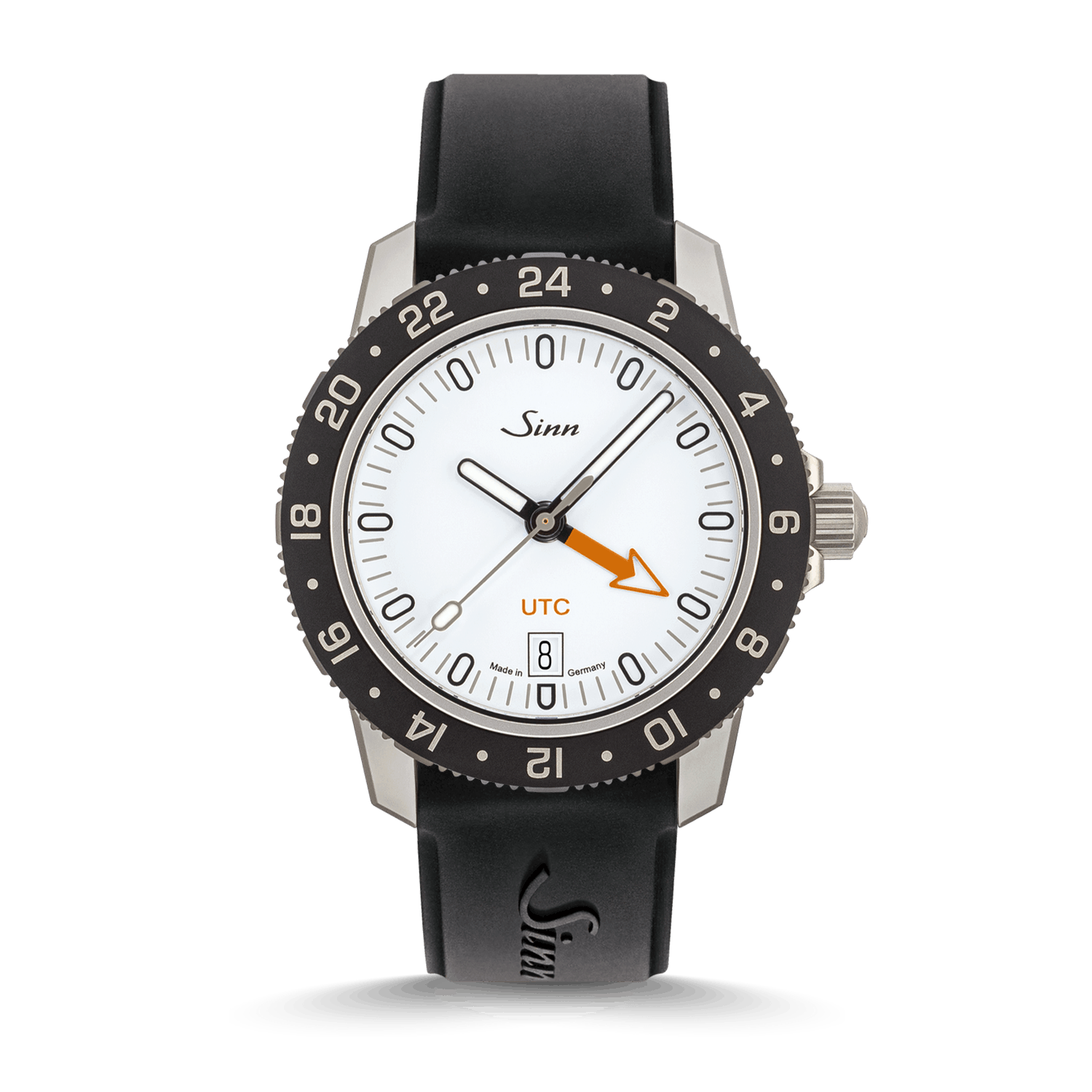 Sinn 105 St Sa UTC W – Silikonarmband Schwarz Produktbild main 0