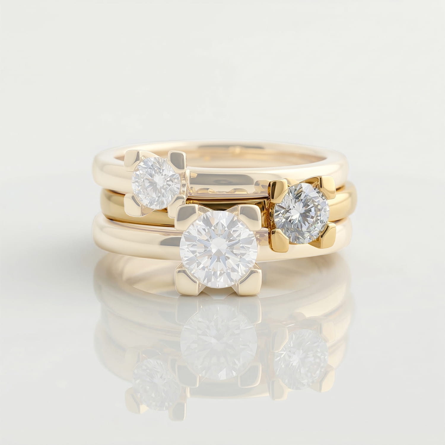 ALTHERR Manufaktur Amare Verlobungsring Gelbgold 750 0,25 ct. – Ringweite 54 Produktbild main 1