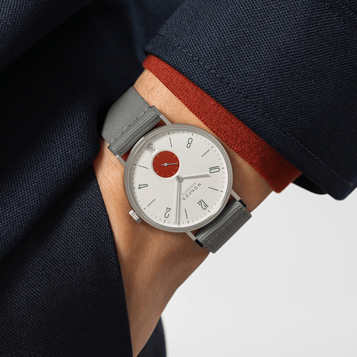 NOMOS Glashütte Tangente 38 Datum Stop Produktbild main 2