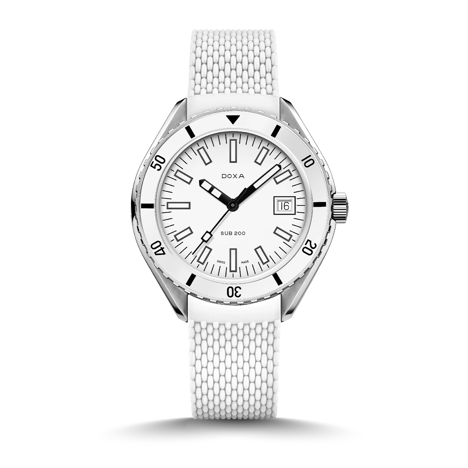Doxa Sub 200 Whitepearl kurzes Band Produktbild main 0