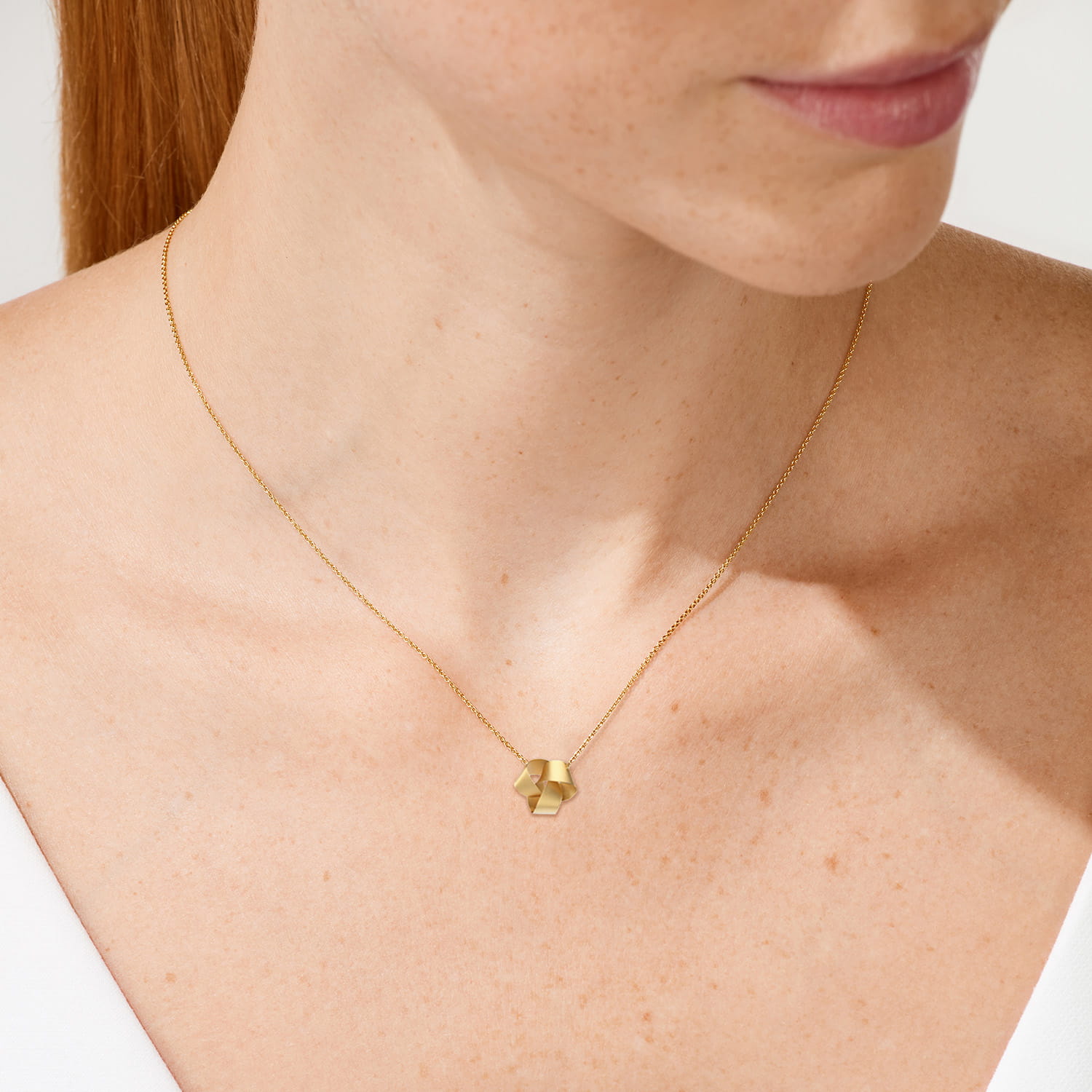 NIESSING Papyr Kette – Classic Yellow 400 mm  Produktbild main 1