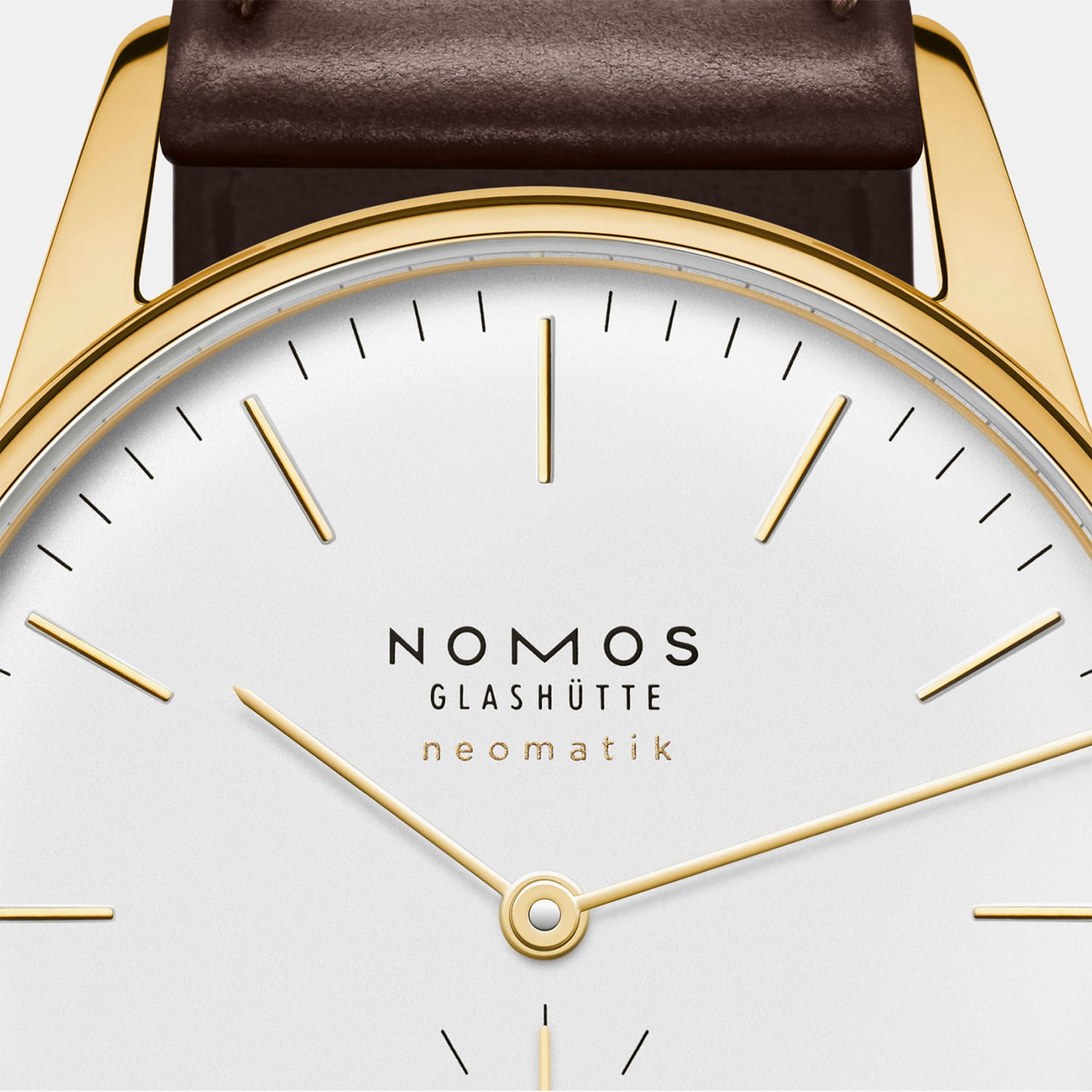 NOMOS Glashütte Orion Gold neomatik doré Produktbild main 2