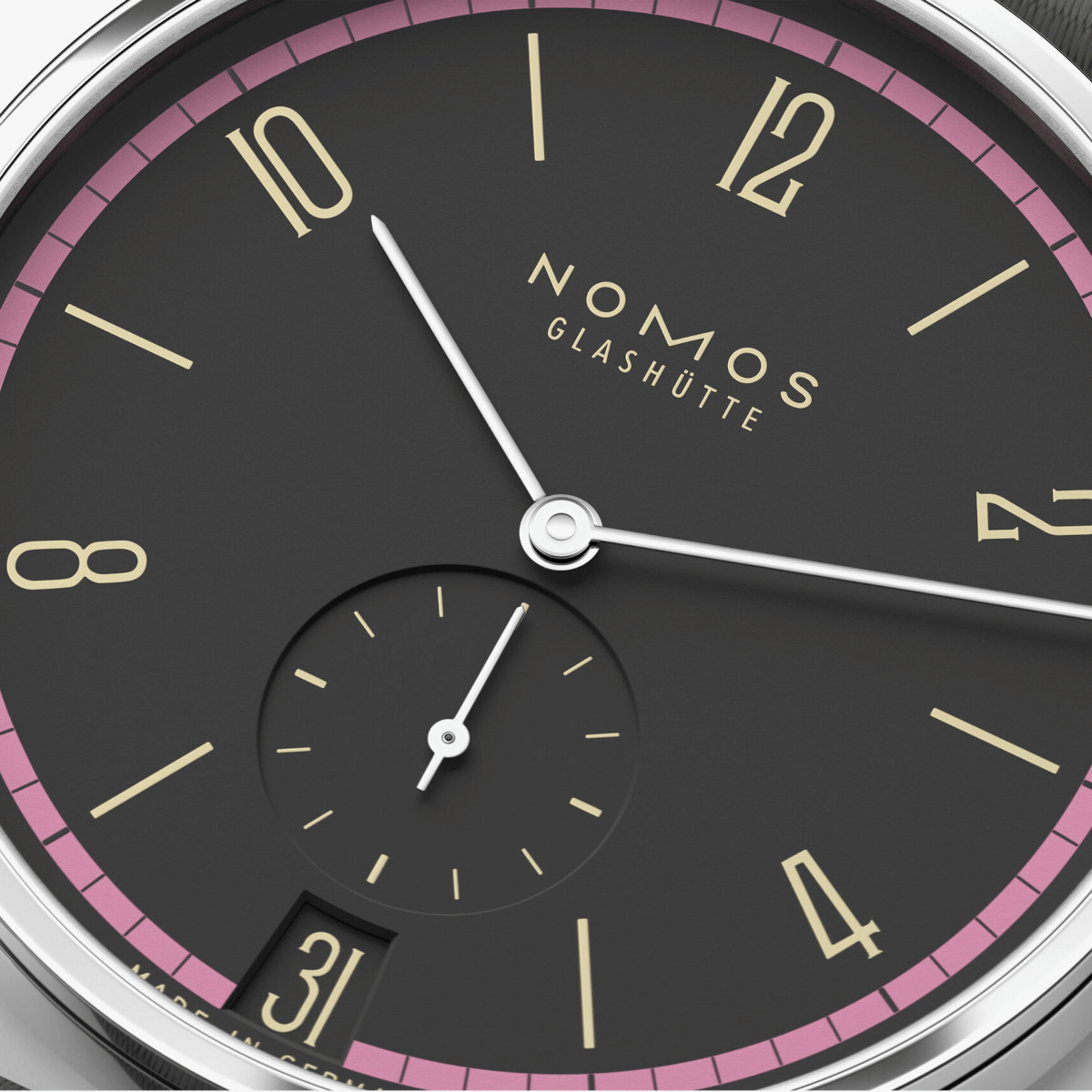 NOMOS Glashütte Tangente 38 Datum Tiefseegrau Produktbild main 3