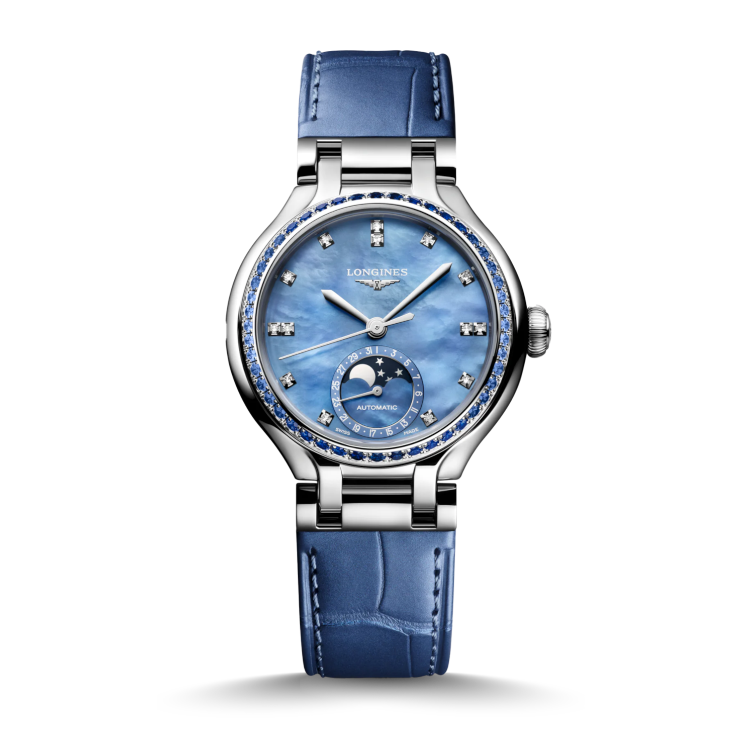 Longines PrimaLuna 34 Automatic Moonphase Produktbild main 0