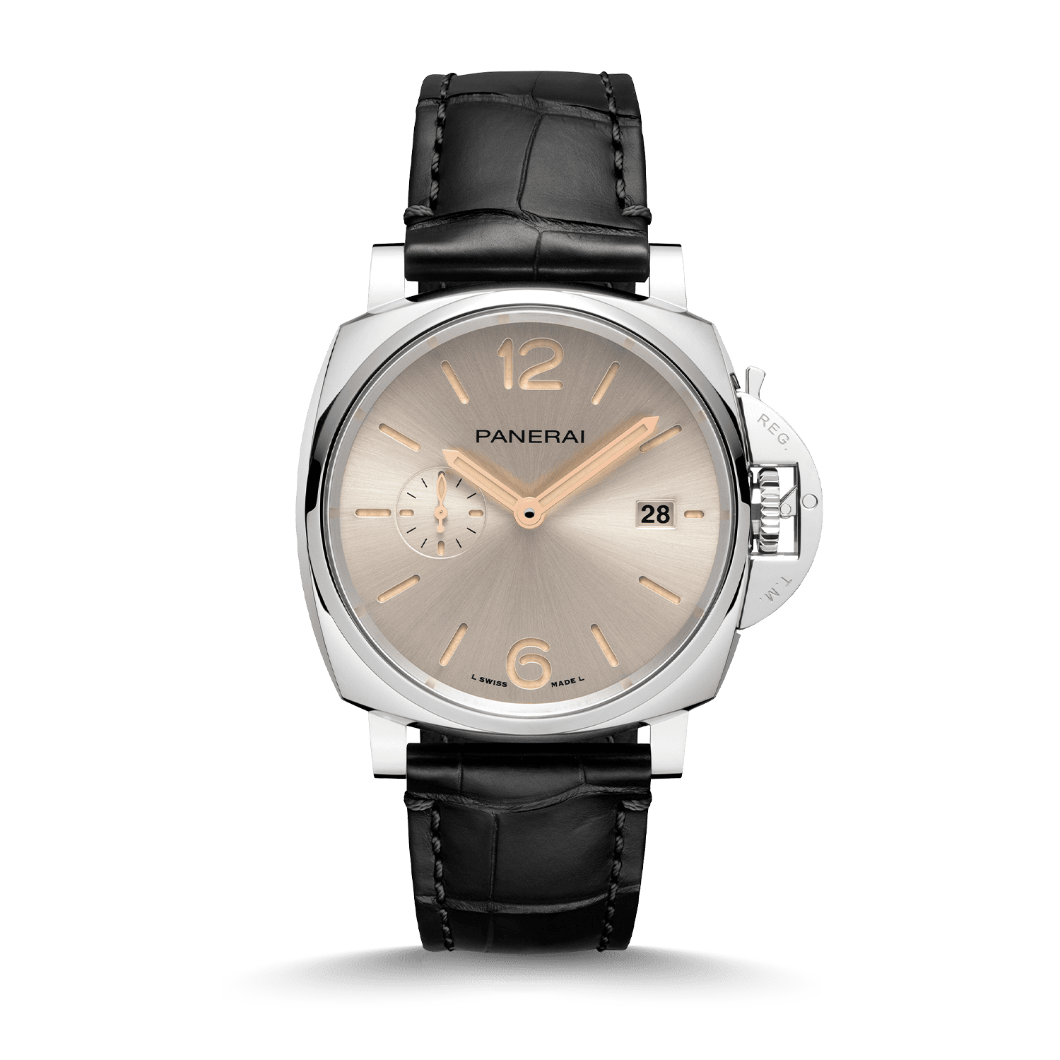Panerai Luminor Due 42 Stahl weißes Zifferblatt