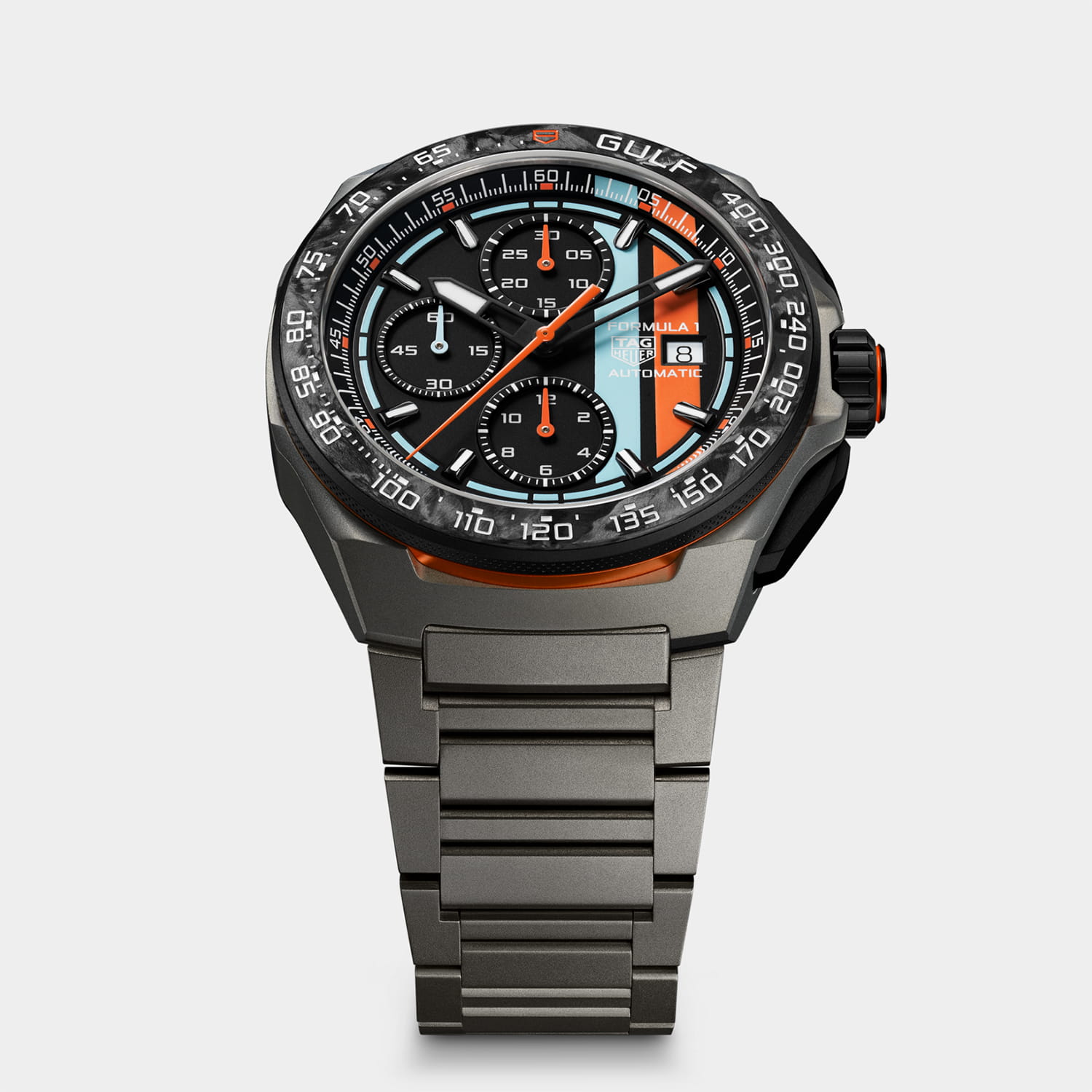 TAG Heuer Formula 1 Chronograph x Gulf Produktbild main 3