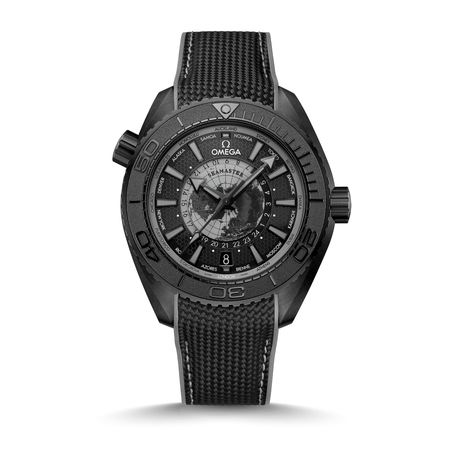 OMEGA Seamaster Planet Ocean Worldtimer GMT 600M Produktbild main 0