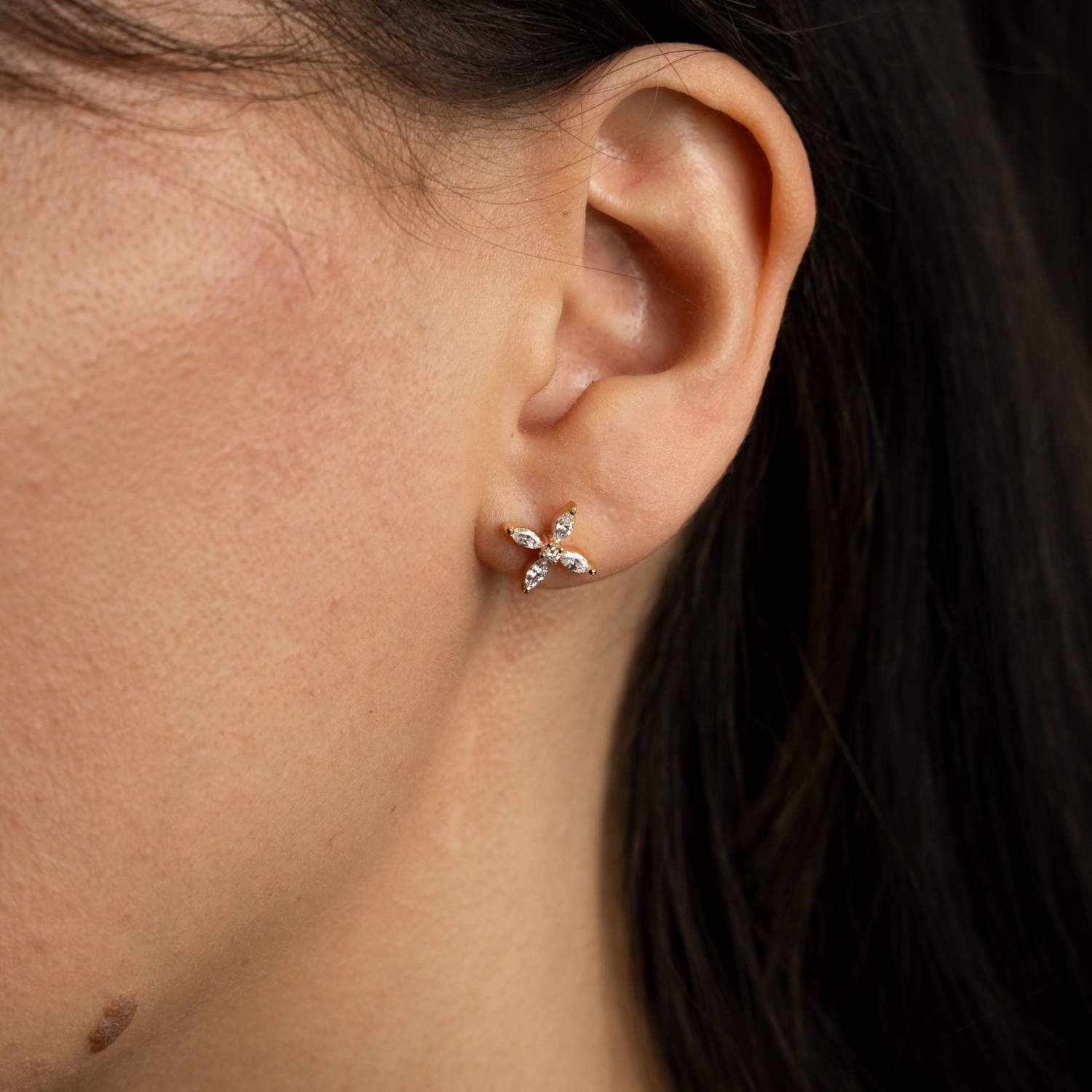 ALTHERR Diamonds Modern Ohrstecker Navette 0,38 ct. Produktbild main 1