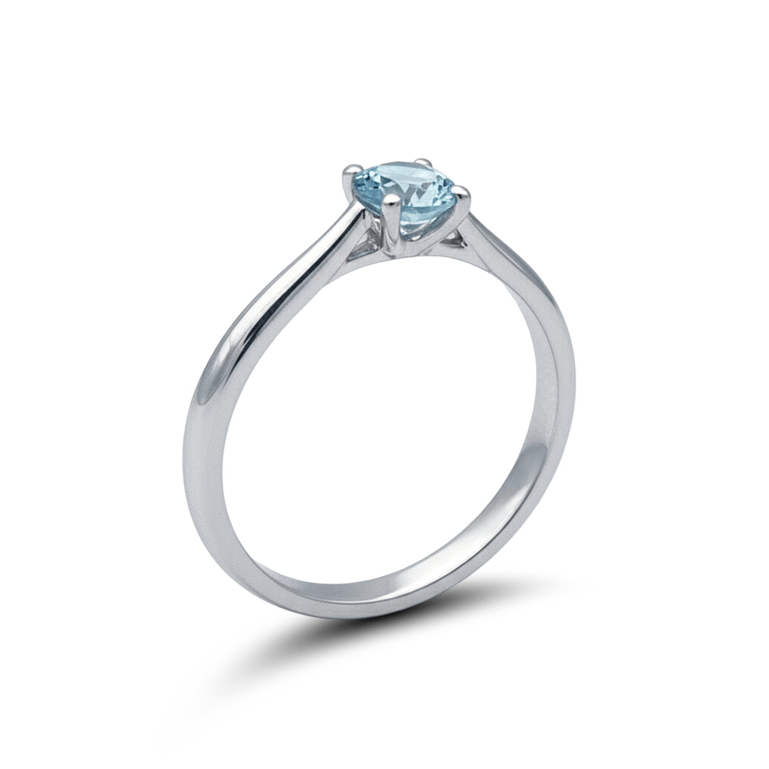 ALTHERR Diamonds Ring 4er-Krappe Weißgold Aquamarin – Ringweite 57 Produktbild main 0