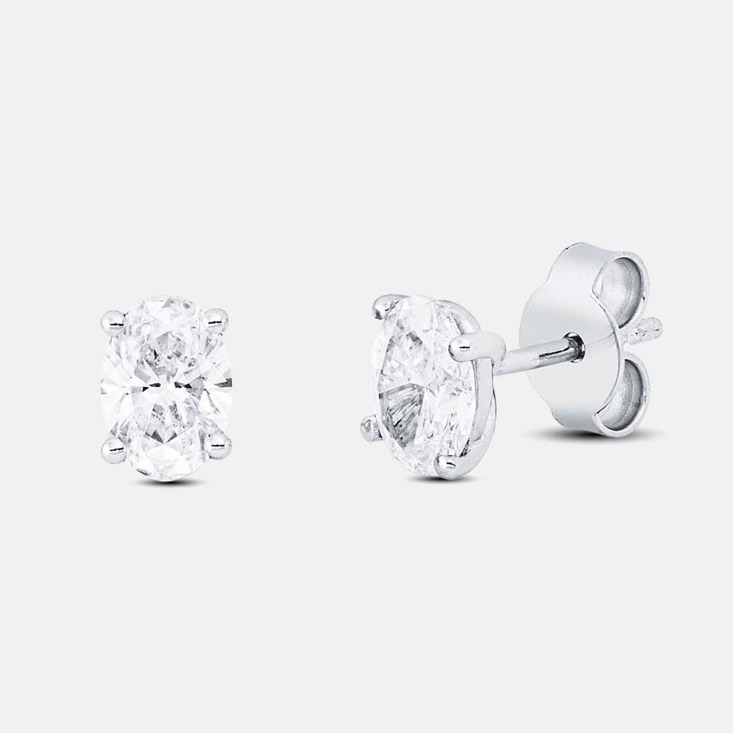 ALTHERR Diamonds Ohrstecker Oval 585 Weißgold 1,40 ct. – Lab-grown Diamant Produktbild main 0