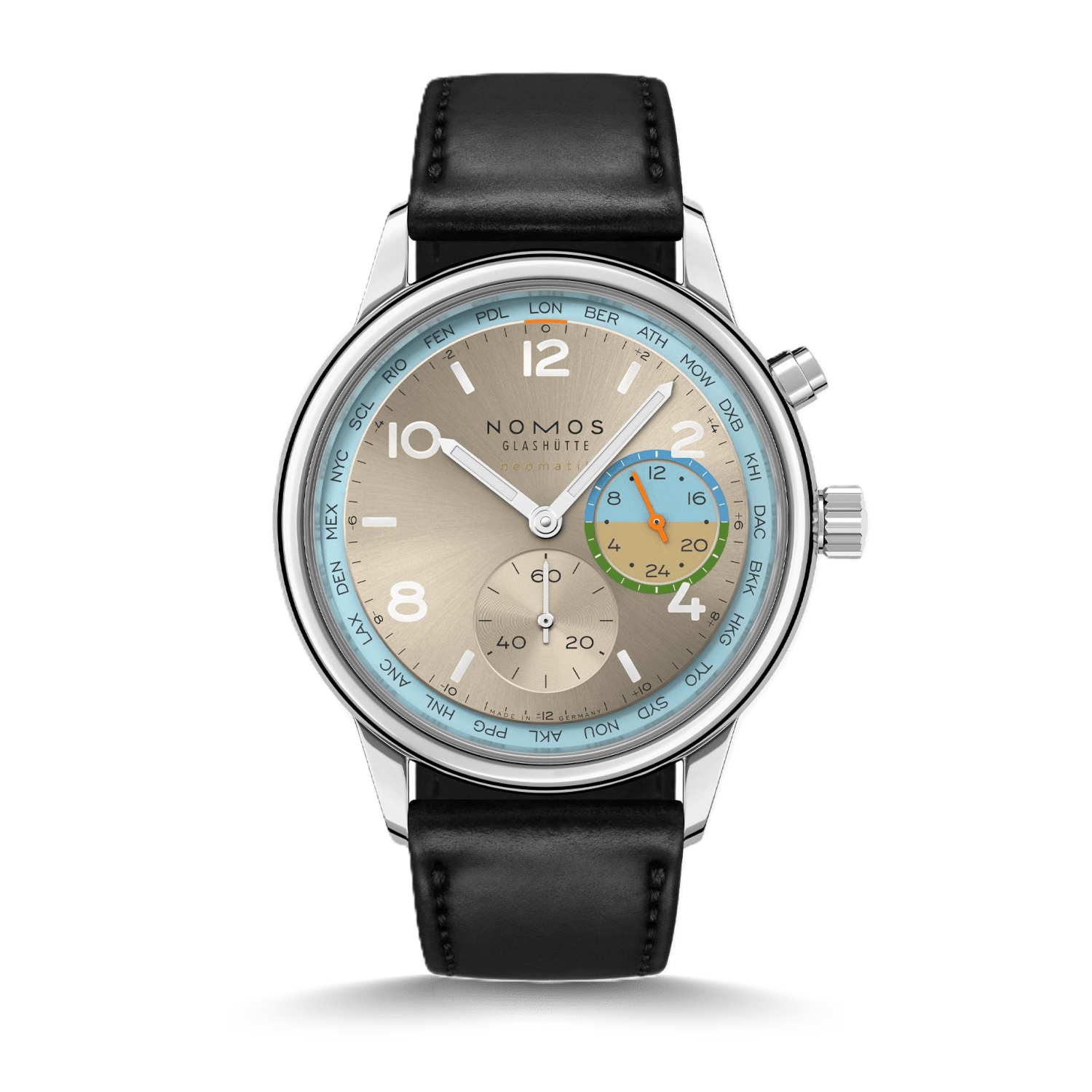 NOMOS Glashütte Club Sport neomatik Weltzeit Roam Produktbild main 0