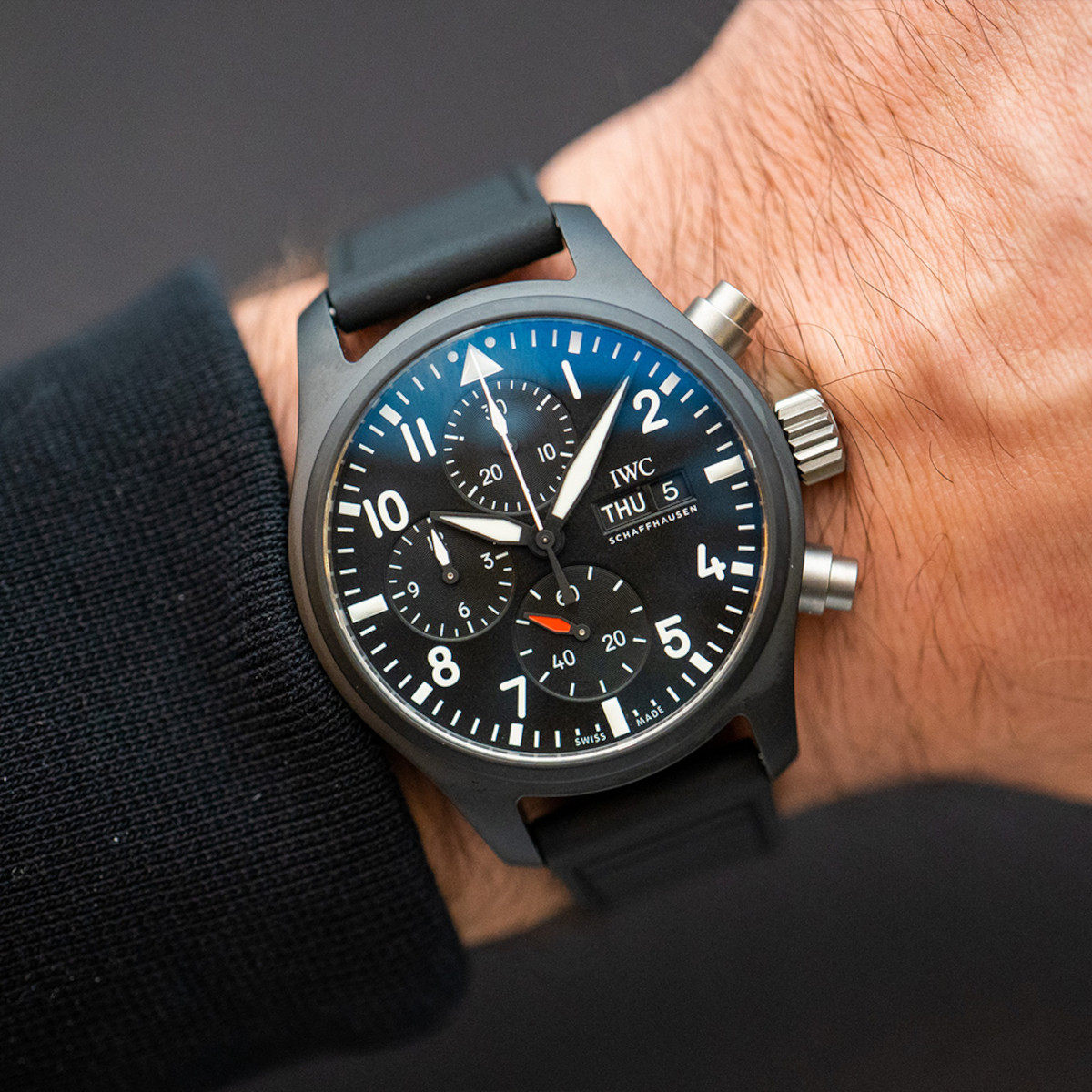 IWC Schaffhausen Pilot's Watch Chronograph 41 Top Gun Produktbild main 1