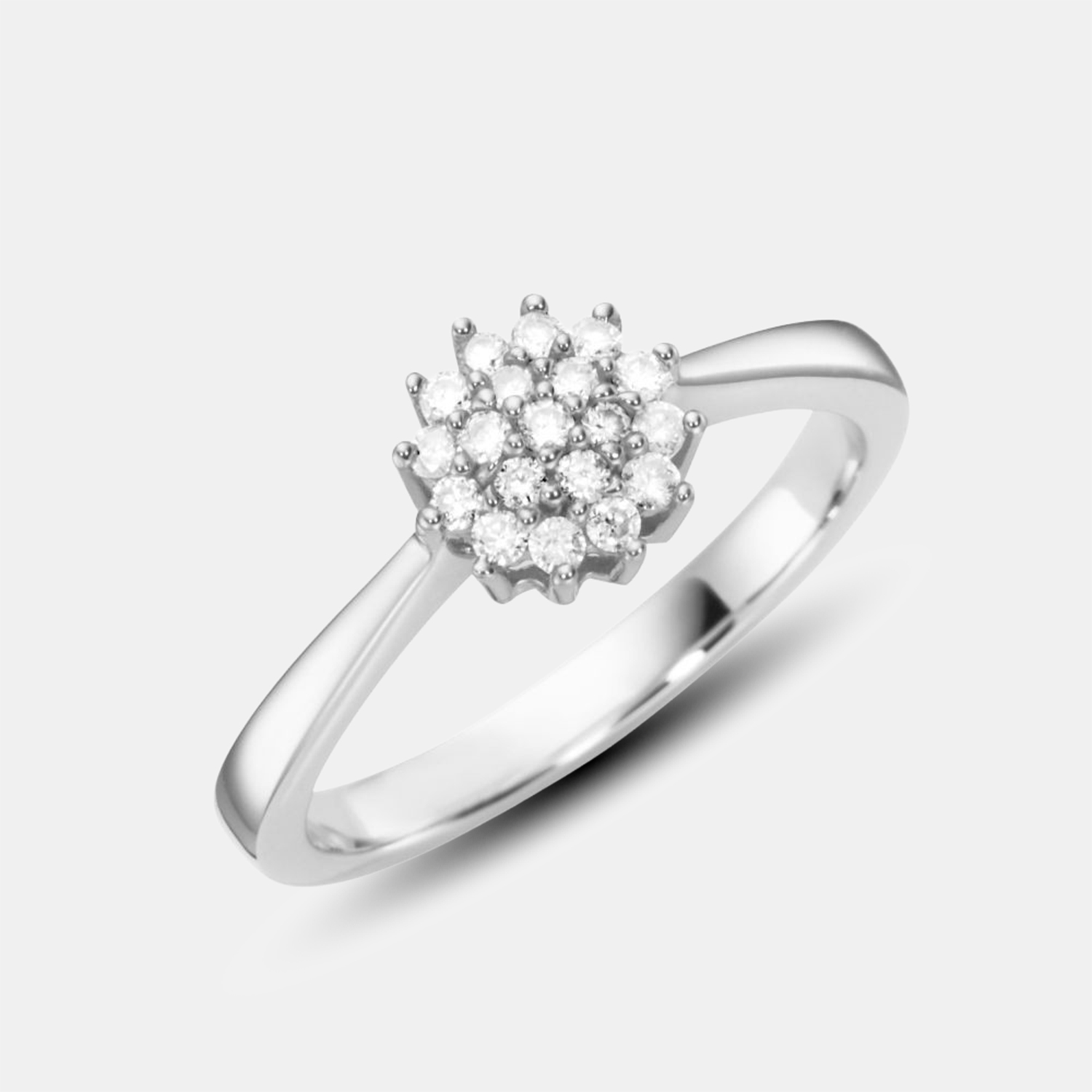 Jörg Hammer Ring Classic 2 Weißgold 0,25 ct. – Ringweite 56 Produktbild main 0