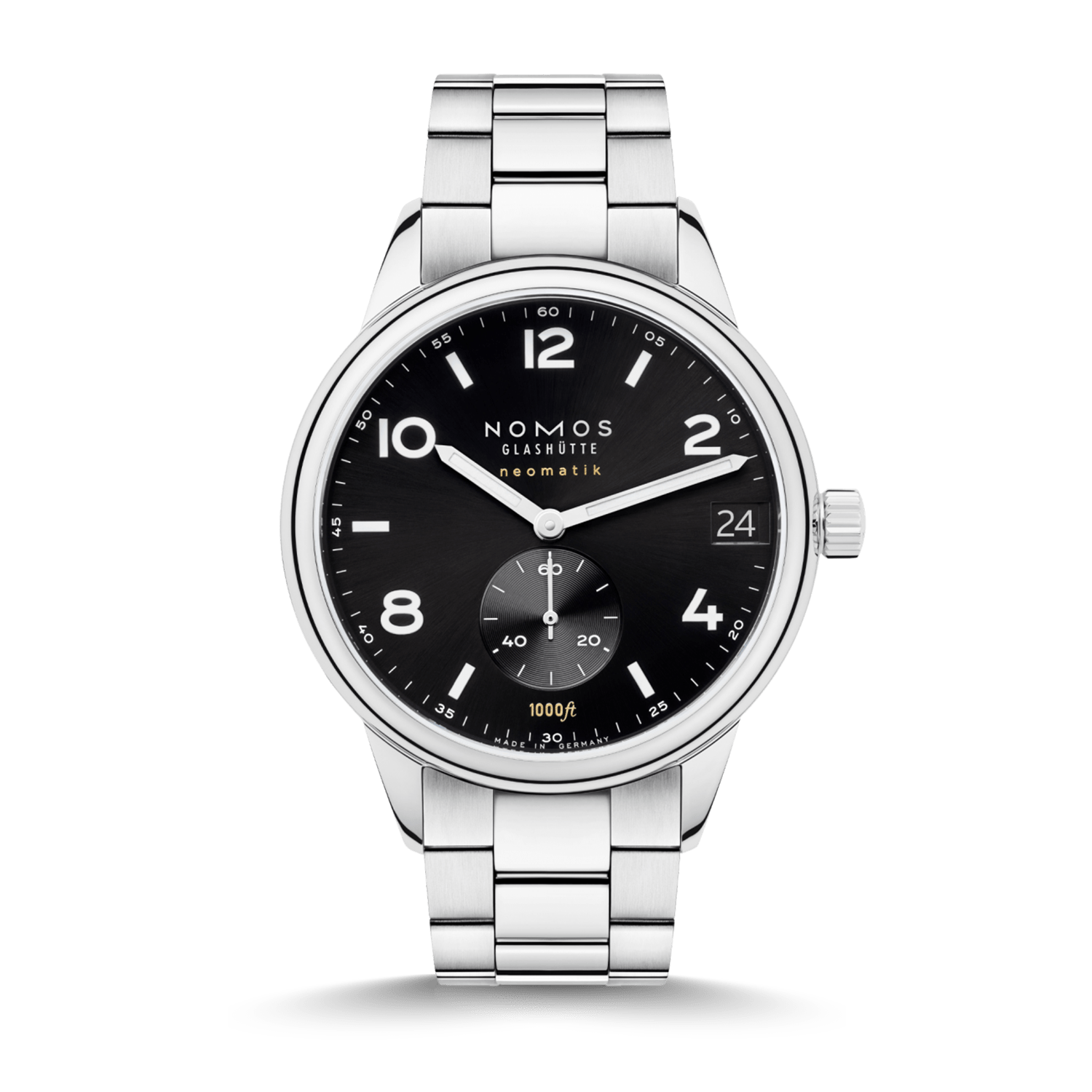 NOMOS Glashütte Club Sport Neomatik 42 Datum Schwarz