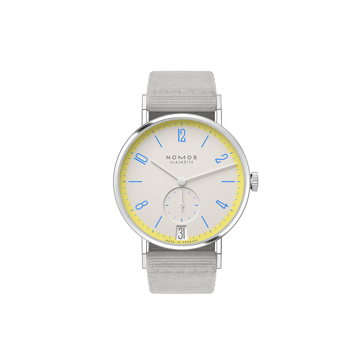 NOMOS Glashütte Tangente 38 Datum Lemonbiscuit