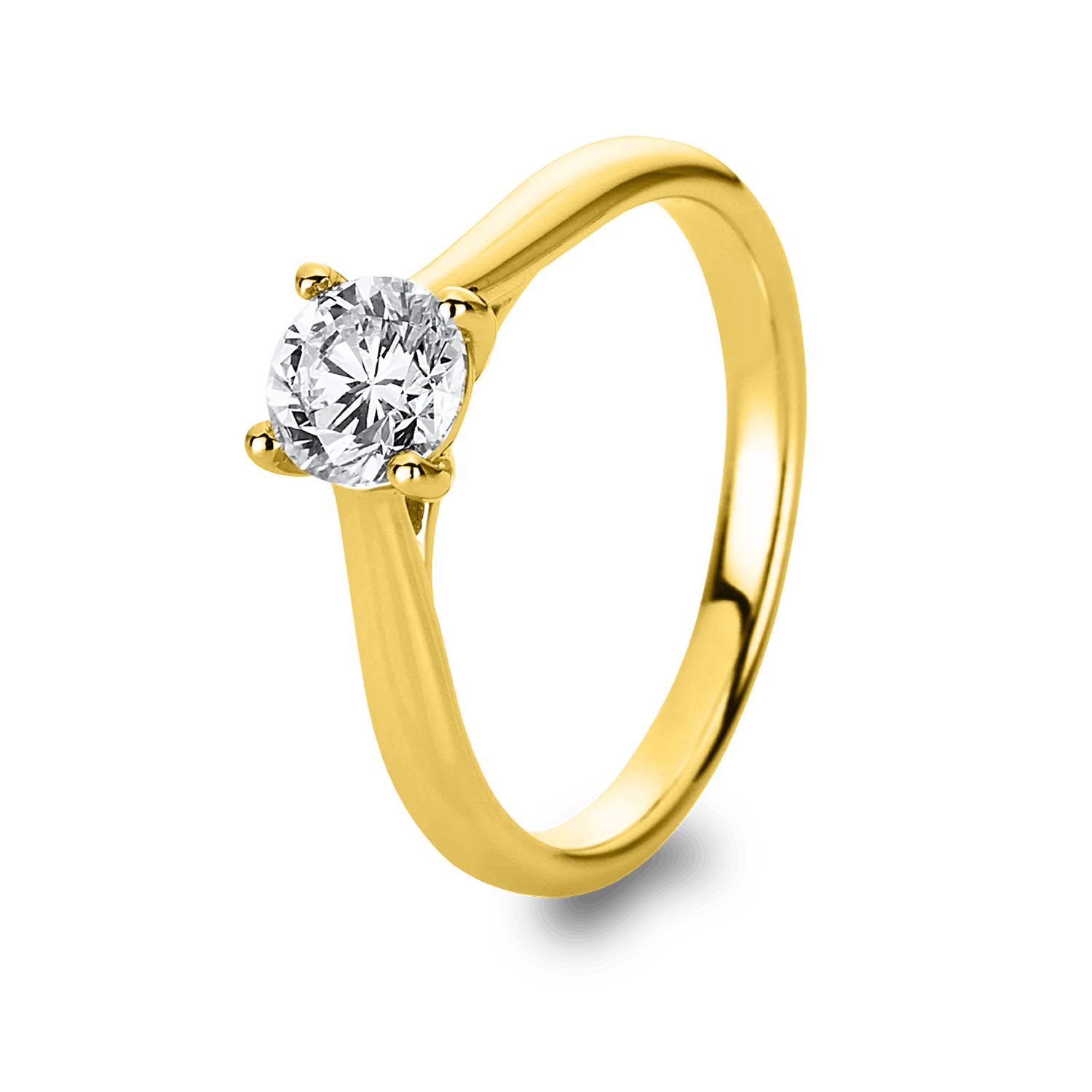 ALTHERR Diamonds Ring 4er-Krappe 750 Gelbgold 0,70 ct. – Ringweite 57 Produktbild main 0