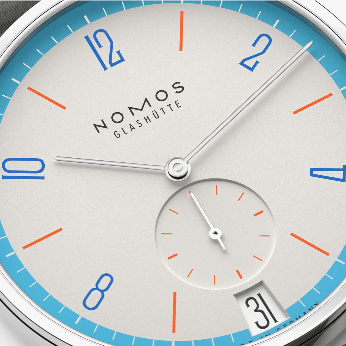 NOMOS Glashütte Tangente 38 Datum Peace Produktbild main 1