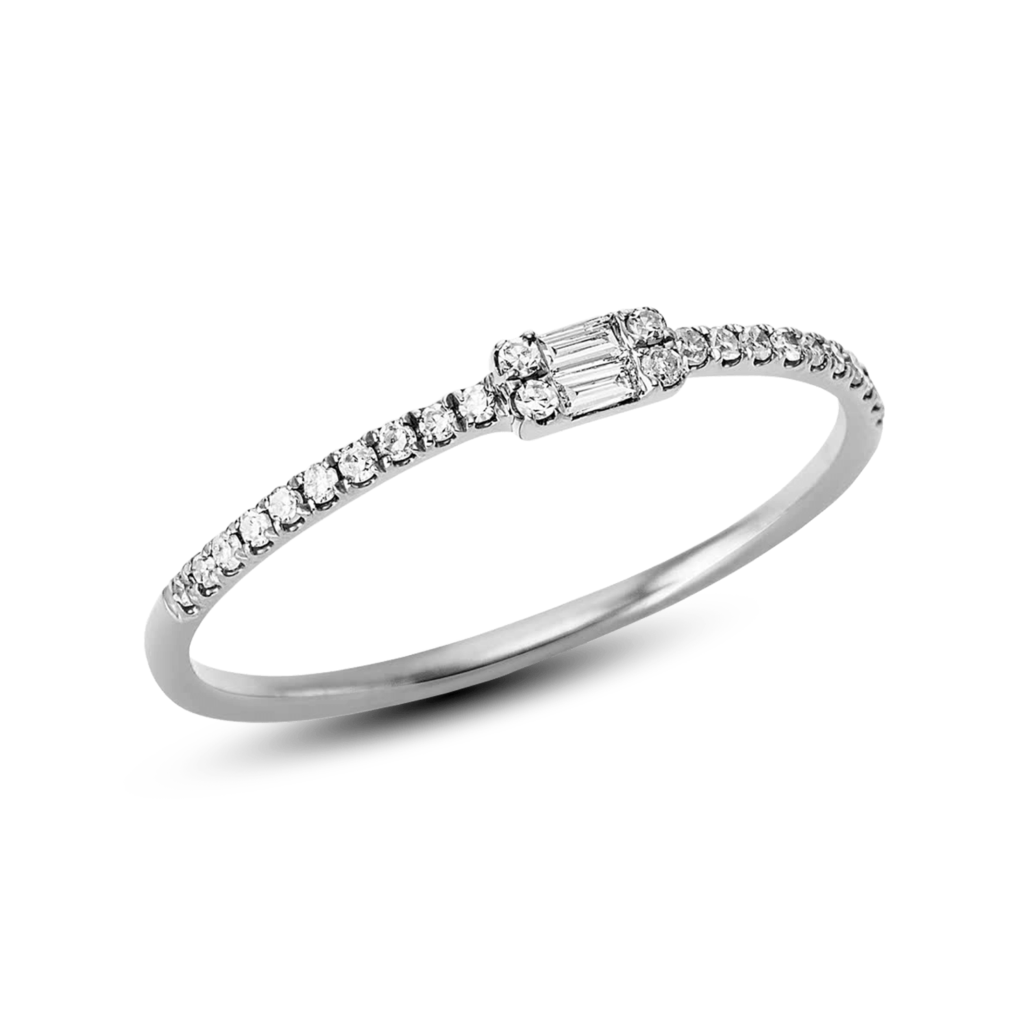 ALTHERR Diamonds Solitaire Ring Baguette 0,12 ct. – Ringweite 57 Produktbild main 0