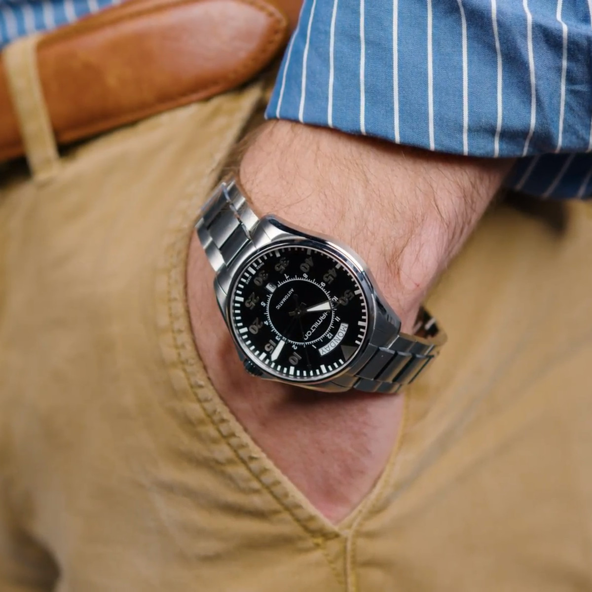 Hamilton Khaki Aviation Pilot Day Date Auto Produktbild main 4