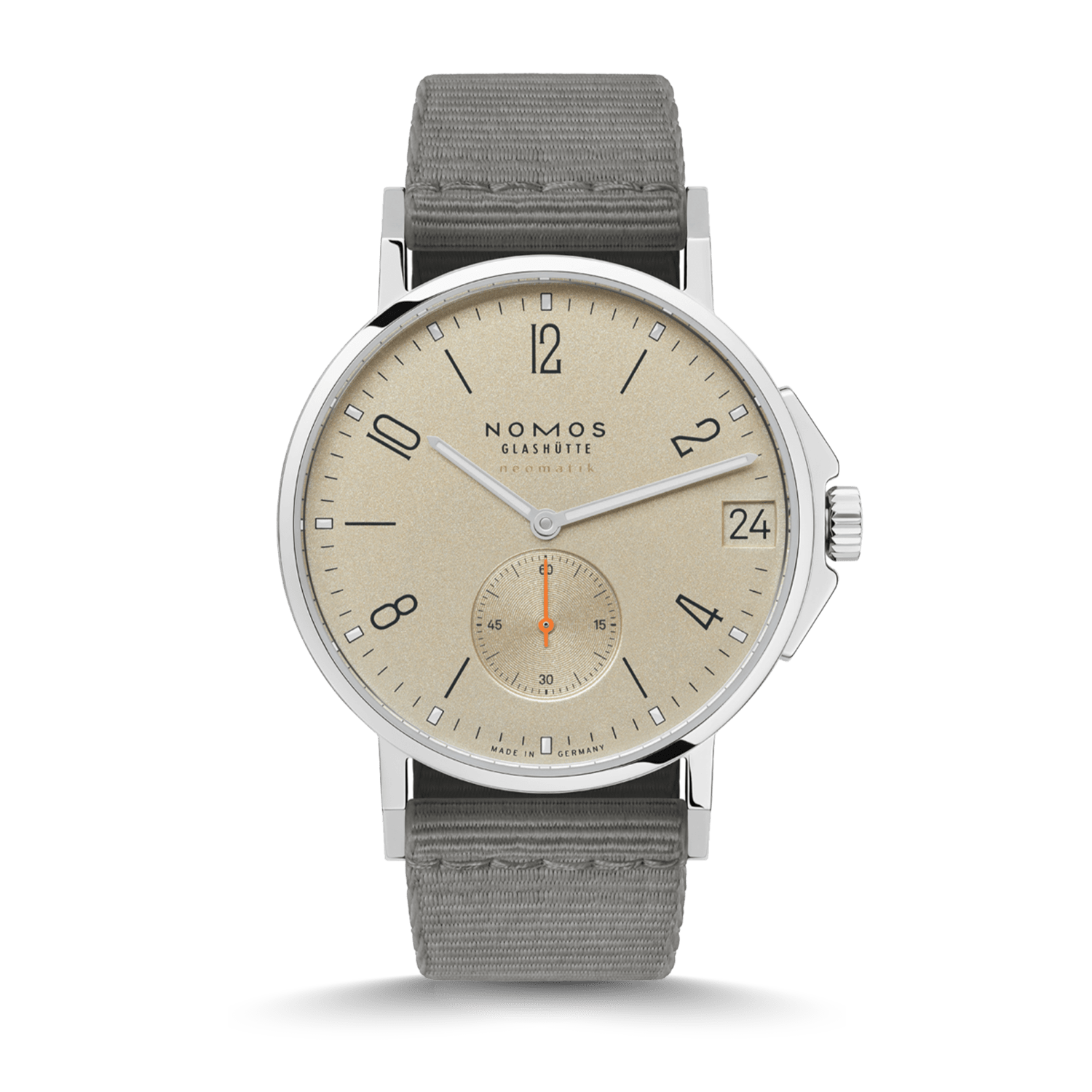 NOMOS Glashütte Ahoi Neomatik 38 Datum Sand Produktbild main 0