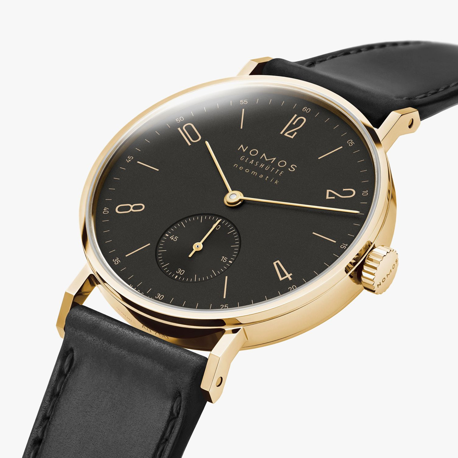 NOMOS Glasshütte Tangente Gold Neomatik Ruthenium Produktbild main 3