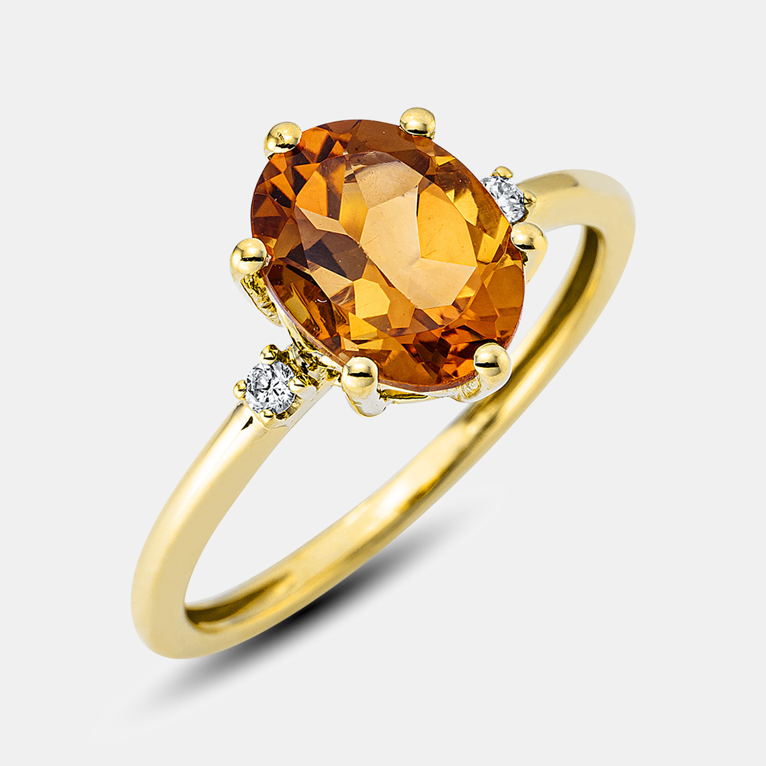 ALTHERR Diamonds Fashion Ring mit Citrin – Ringweite 56 Produktbild main 0