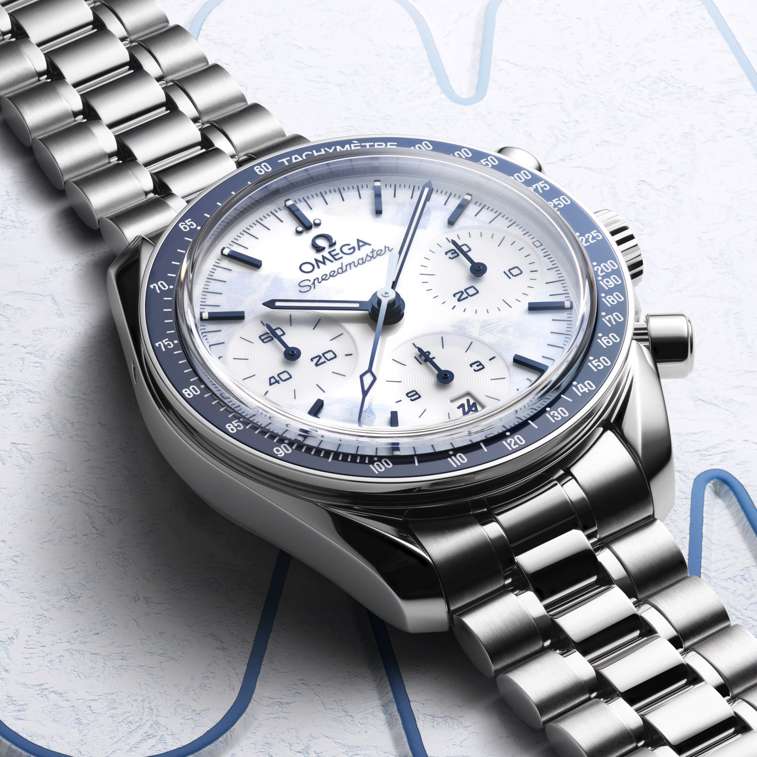 OMEGA Speedmaster 38 Milano Cortina 2026 Produktbild main 4