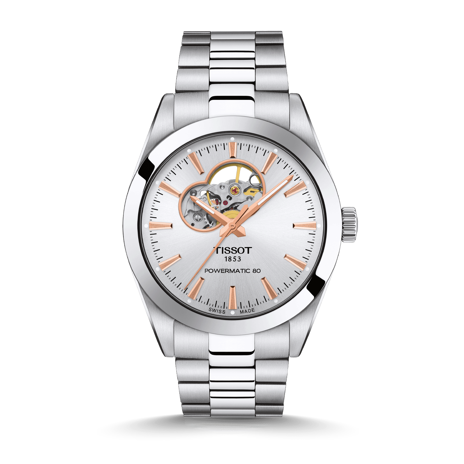 Tissot Gentleman Powermatic 80 Open Heart Produktbild main 0