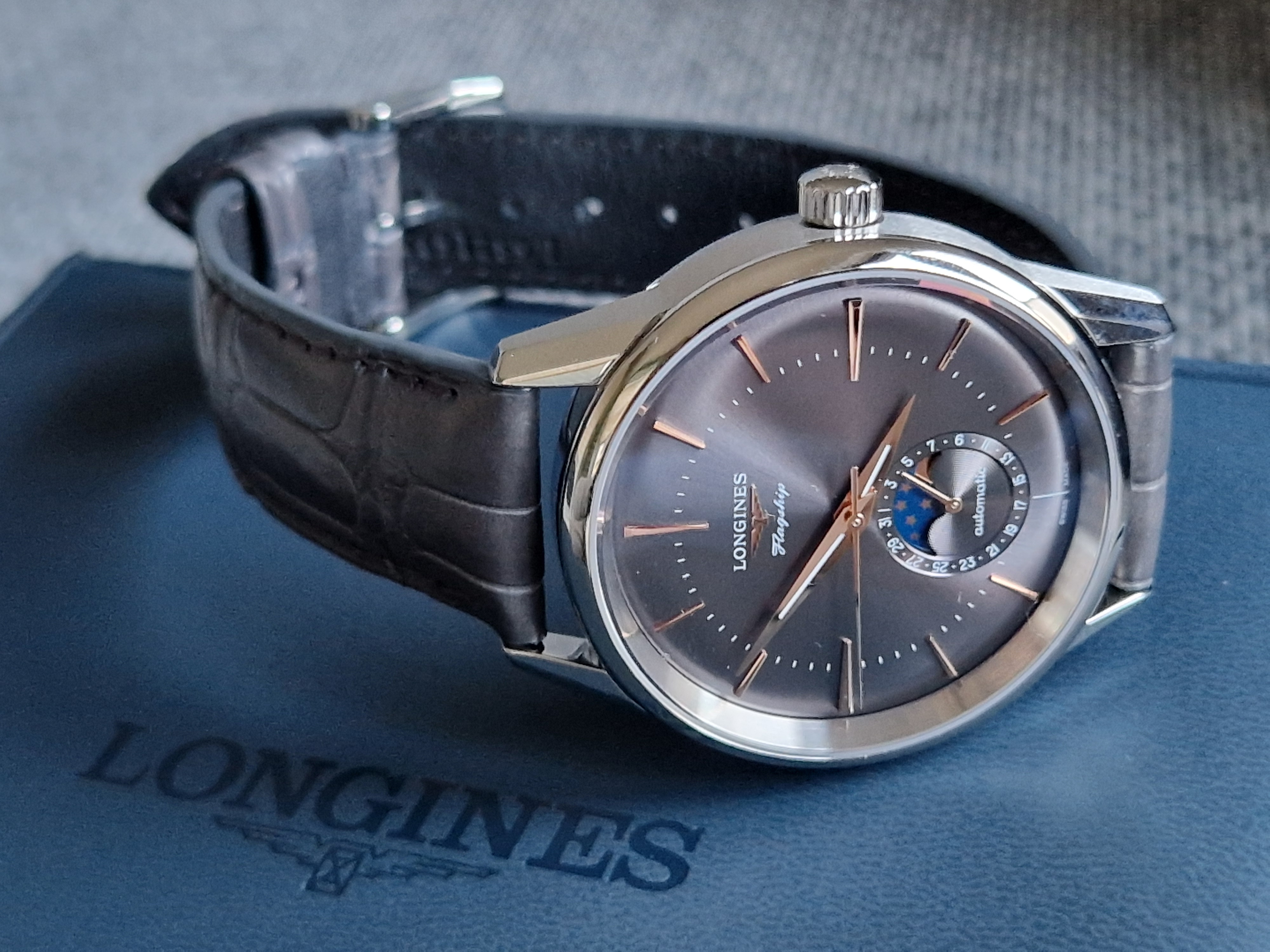 Longines Flagship Heritage Moonphase Anthrazites
