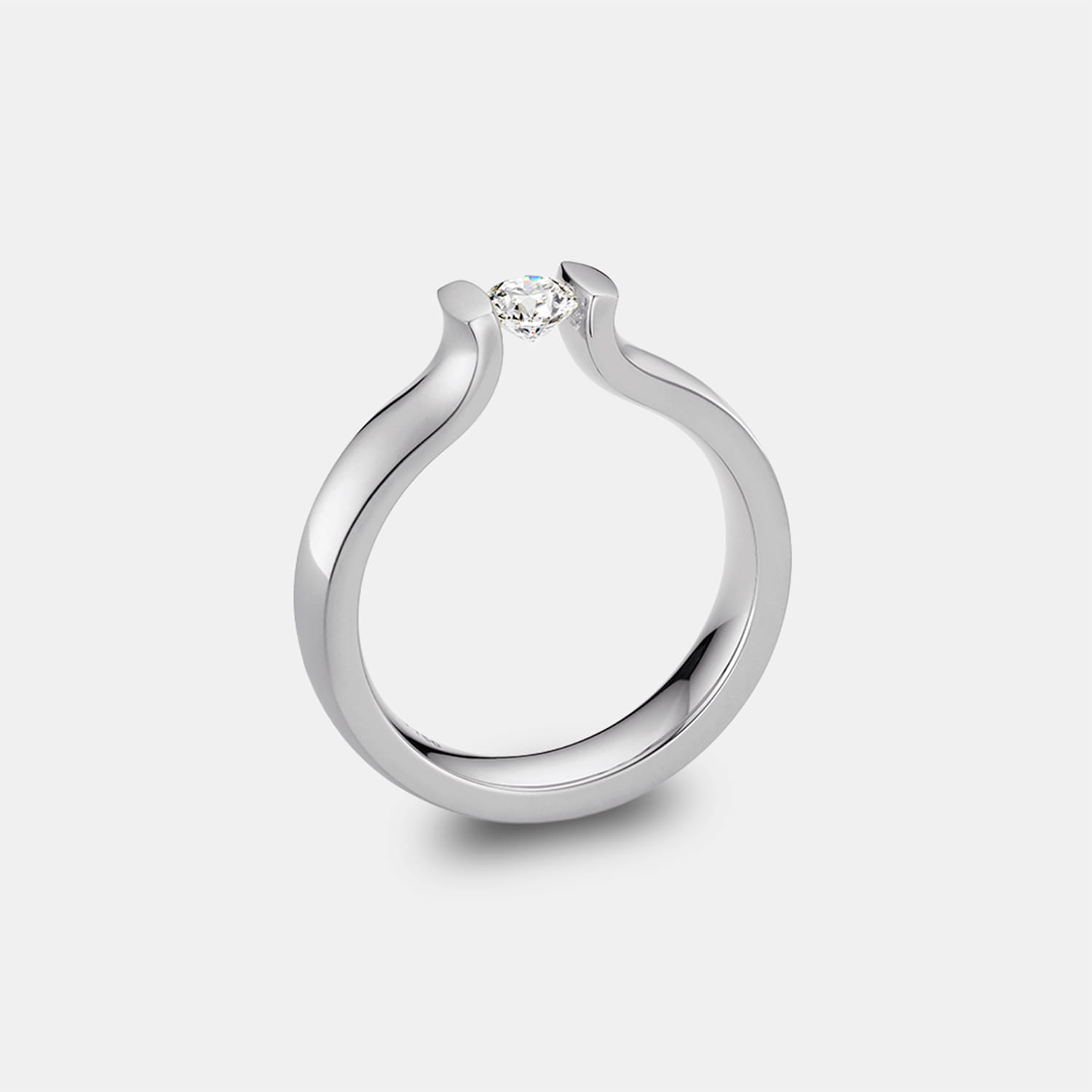 NIESSING Spannring® Lucia – Platin 0,50 ct – Ringweite 54 Produktbild main 0