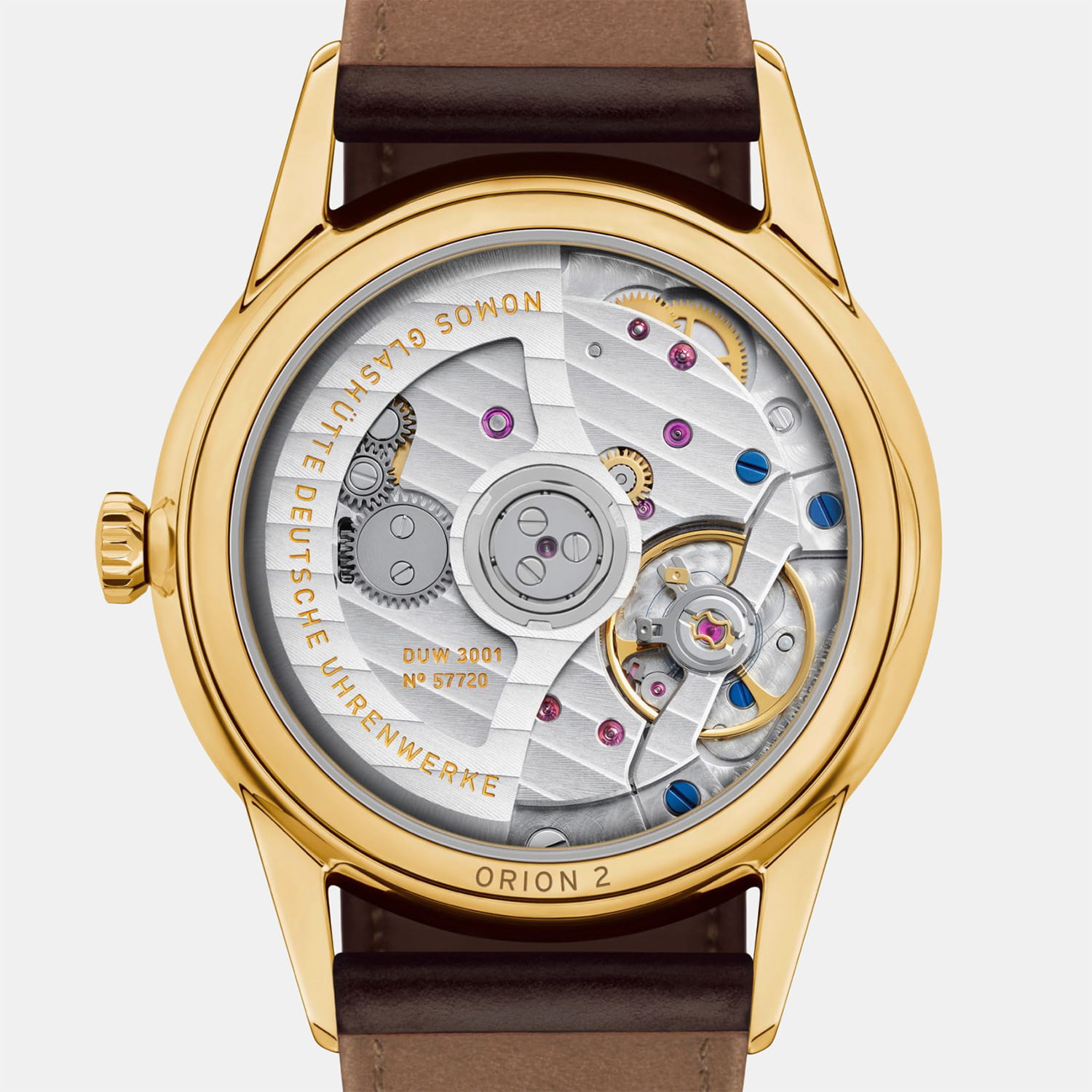 NOMOS Glashütte Orion Gold neomatik doré Produktbild main 3
