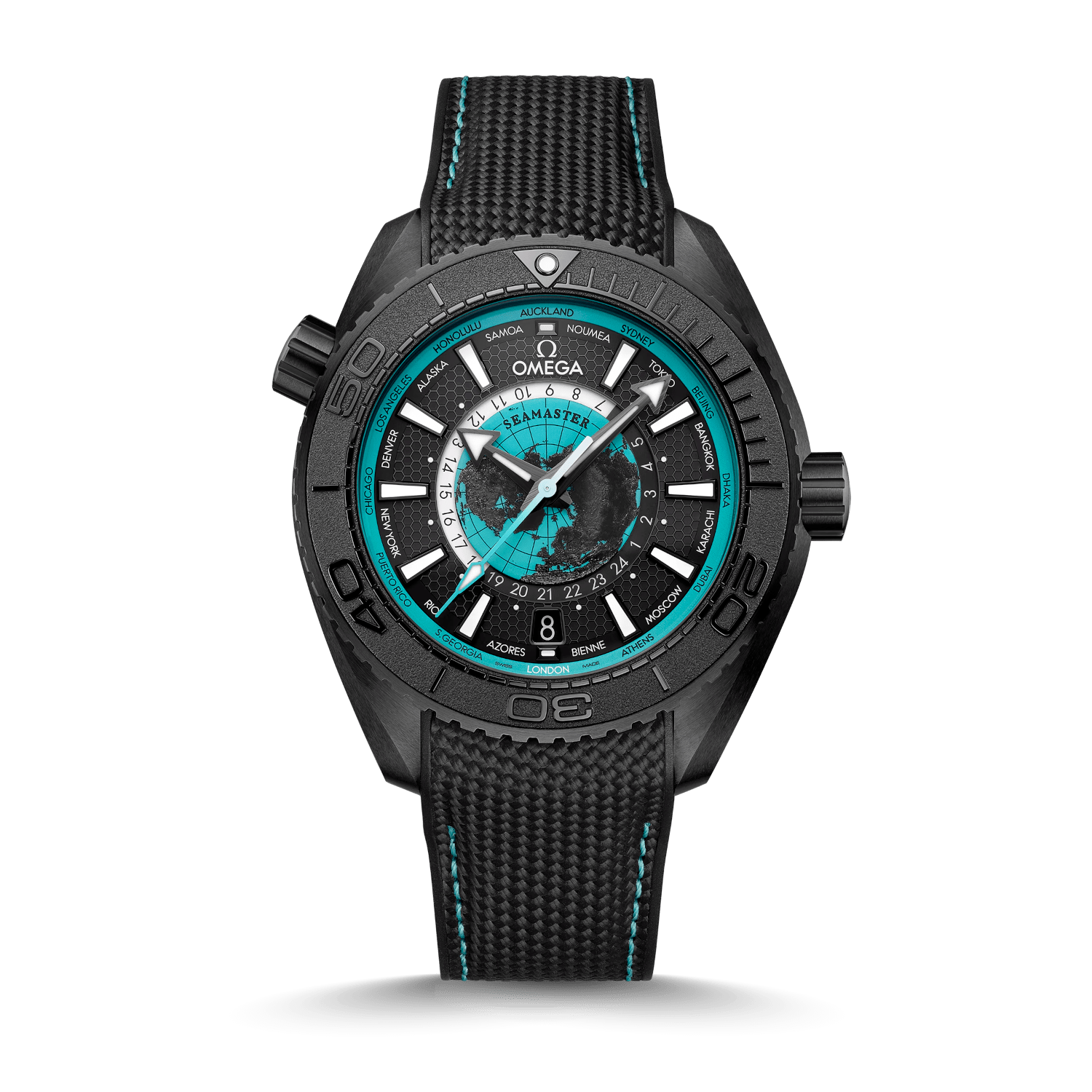 OMEGA Seamaster Planet Ocean Worldtimer GMT 600M Produktbild main 0