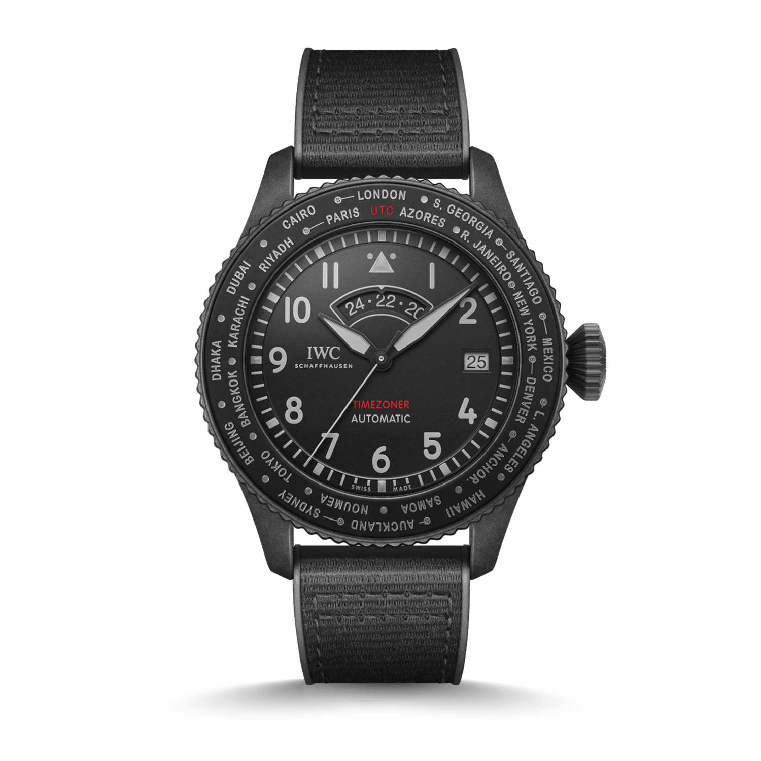 IWC Schaffhausen Pilot’s Watch Timezoner TOP GUN Ceratanium® CPO Produktbild main 0