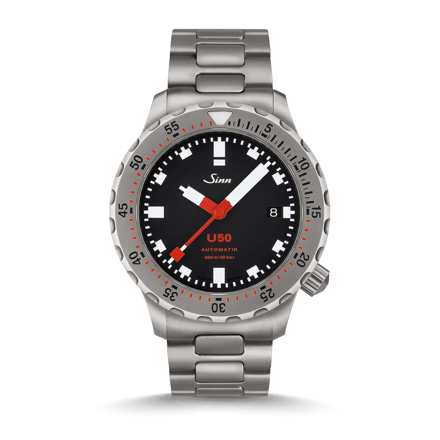 Sinn U50 – Silikonarmband Schwarz Produktbild main 0