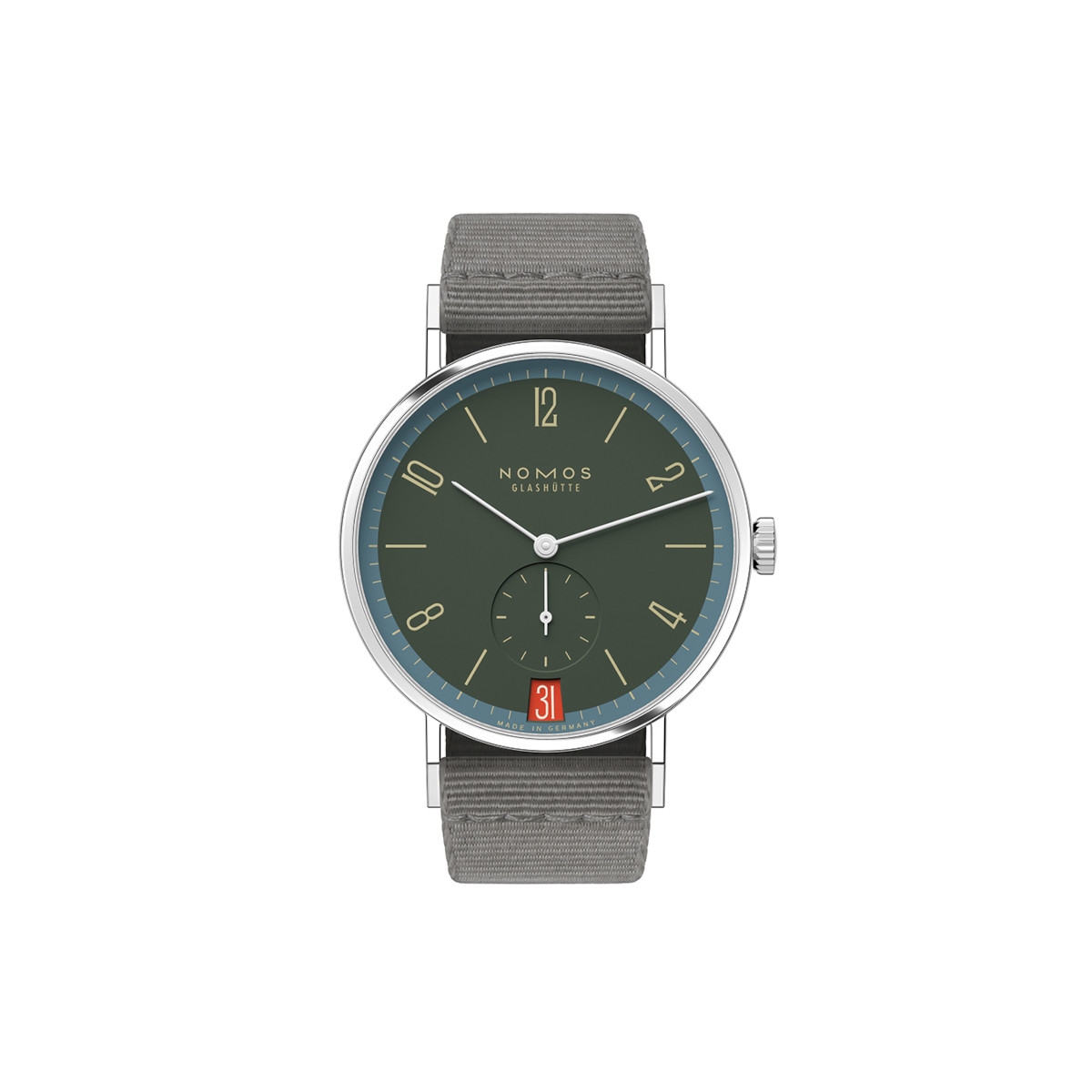 NOMOS Glashütte Tangente 38 Datum Lakritze