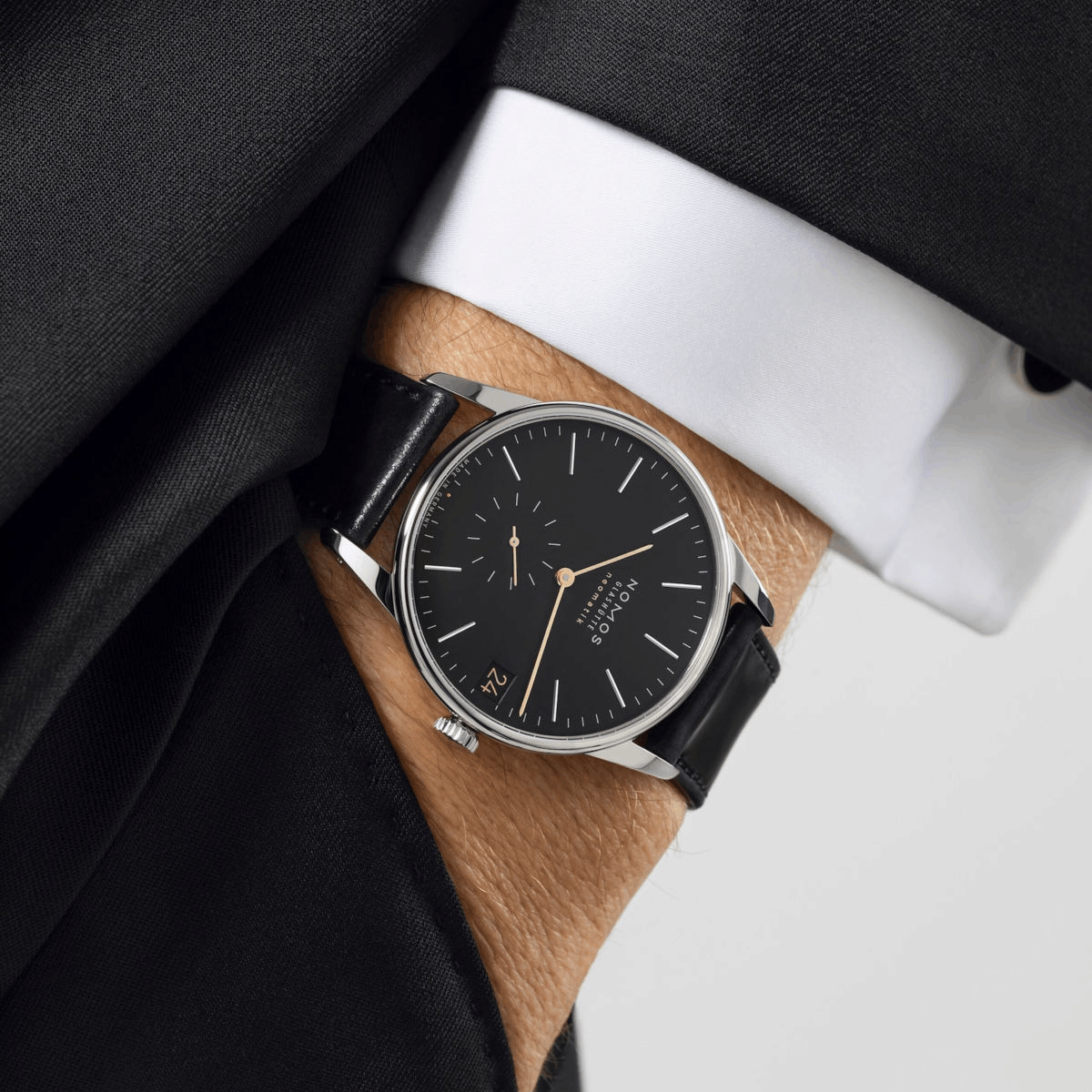 NOMOS Glashütte Orion Neomatik 41 Datum New Black Produktbild main 3