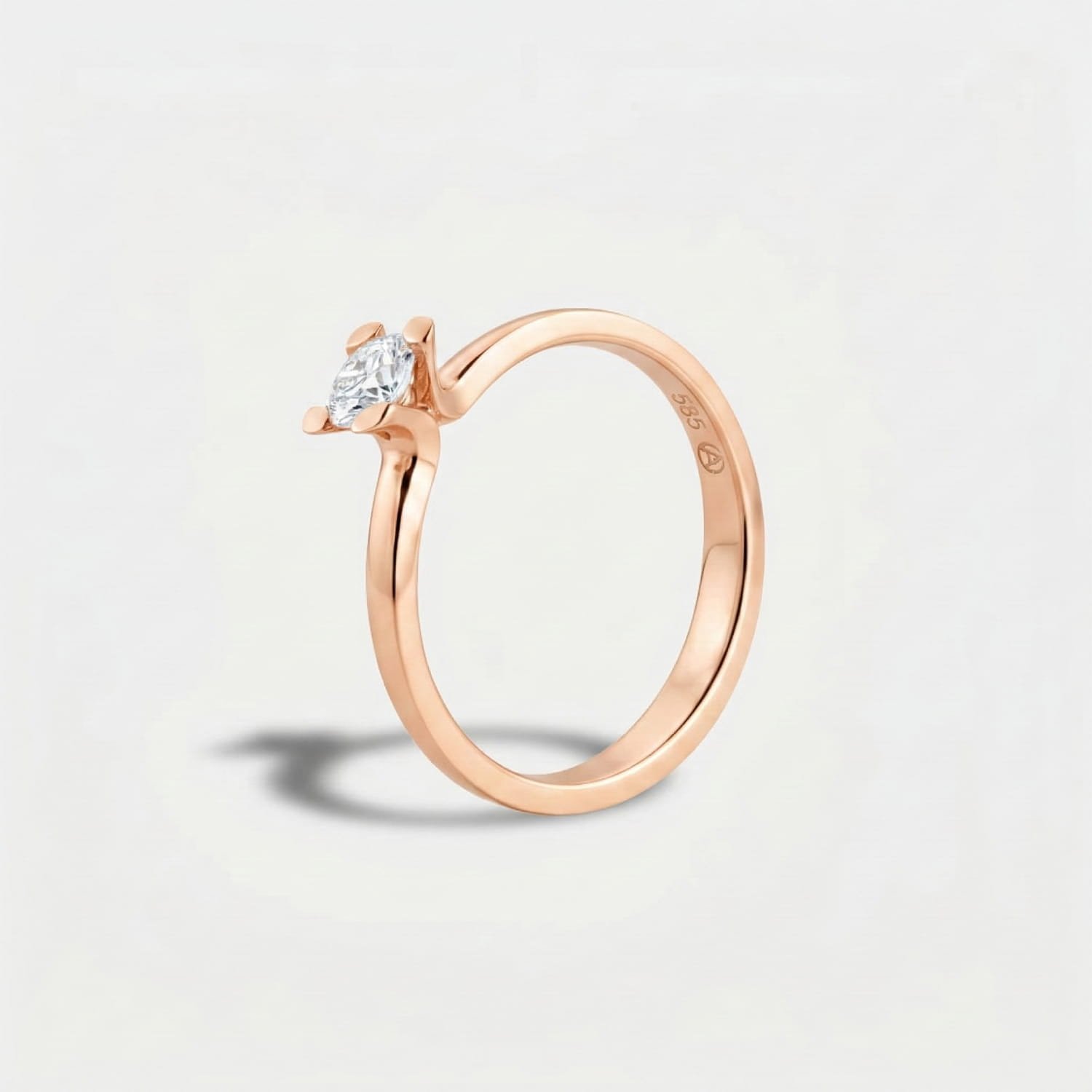 ALTHERR Manufaktur Amare Verlobungsring Roségold 585 0,25 ct. – Ringweite 54 Produktbild main 0