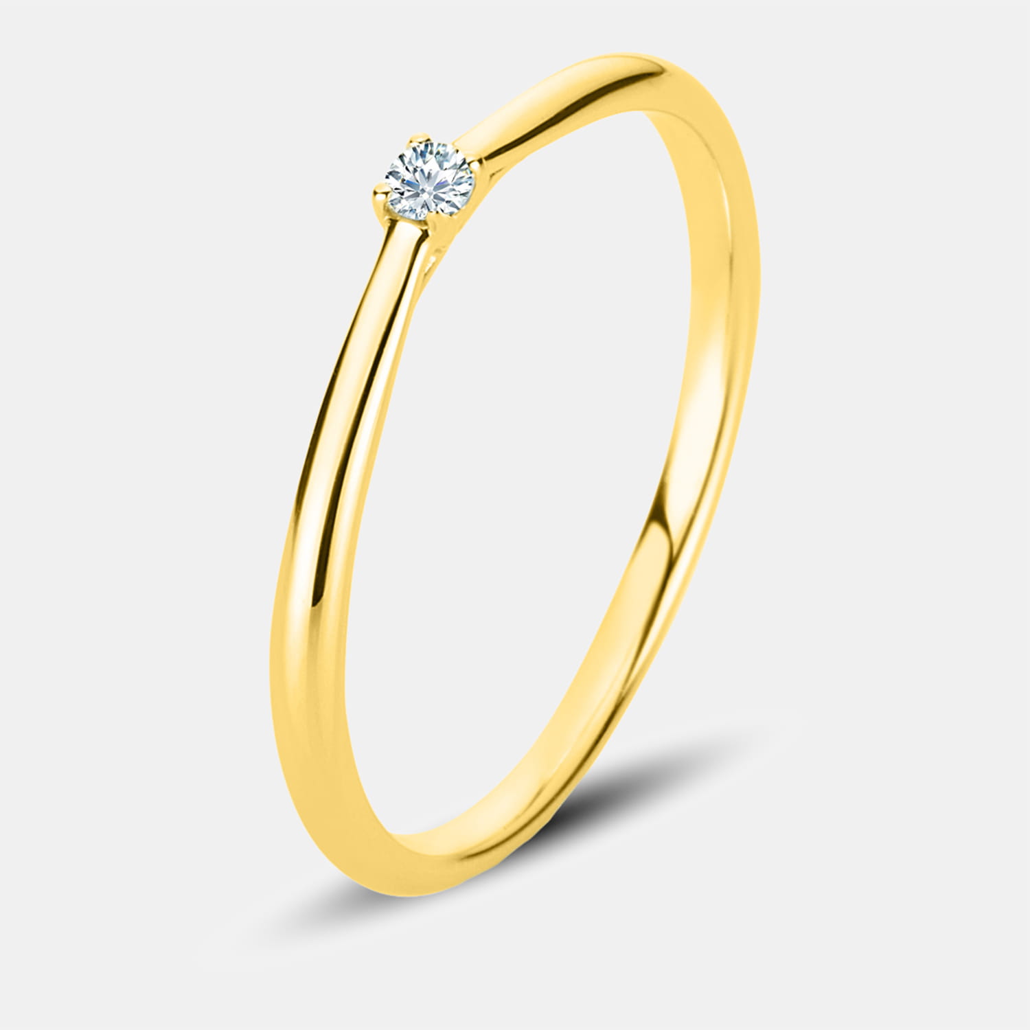 ALTHERR Diamonds Ring 4er Krappe 18 kt Gelbgold 0,05 ct. – Ringweite 54 Produktbild main 0